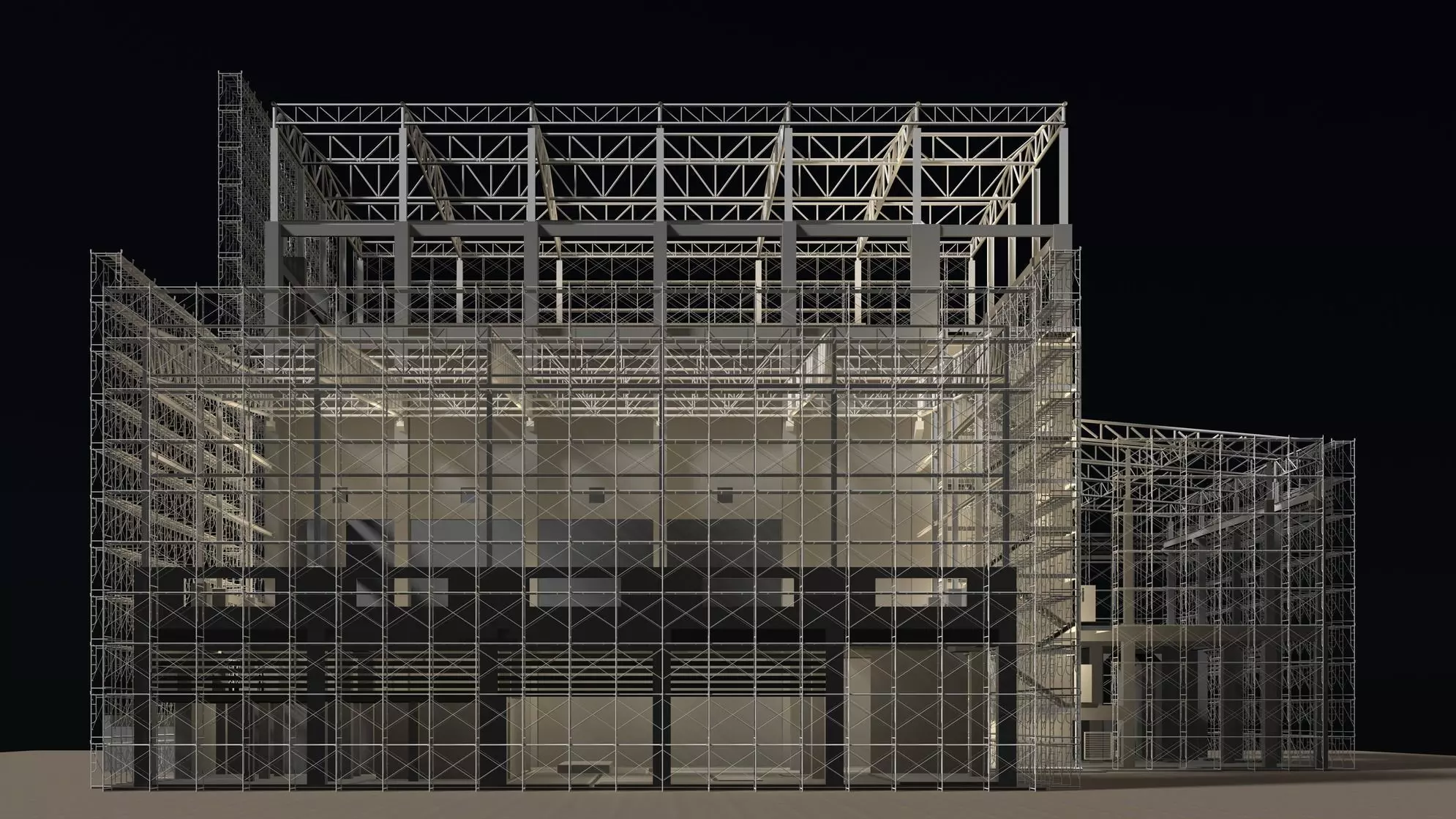 Industrial construction scene 25i10 3D model_0