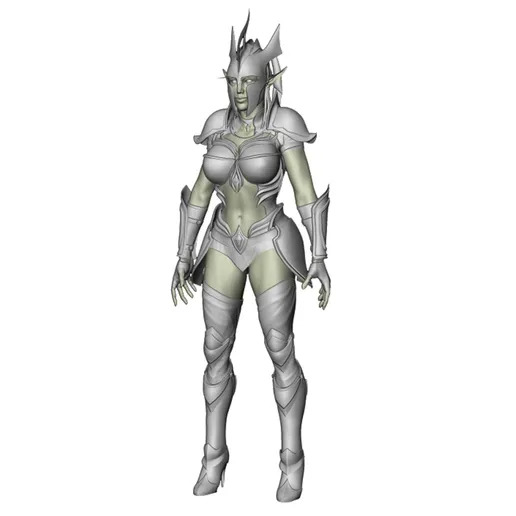 Araniel Elf Girl  3D print model_1