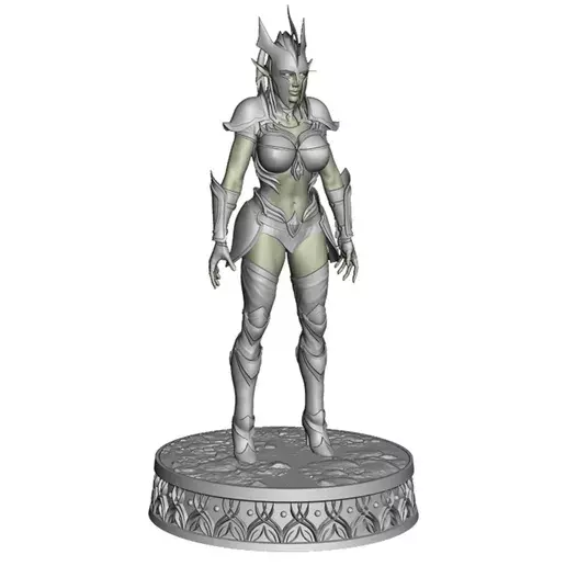 Araniel Elf Girl  3D print model_0