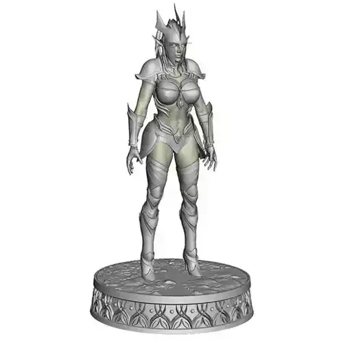 Araniel Elf Girl  3D print model