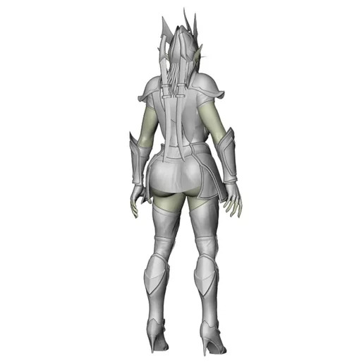 Araniel Elf Girl  3D print model_3