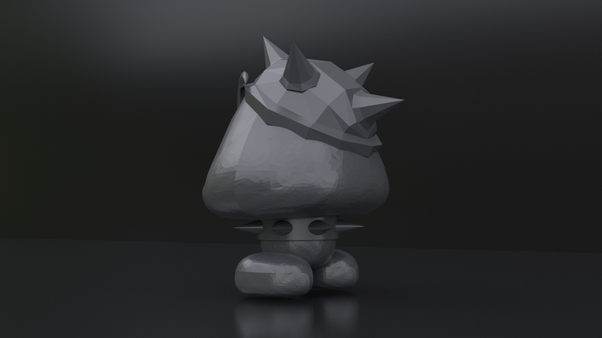 Inferno Goomba Bowser Hat 3D print model_5