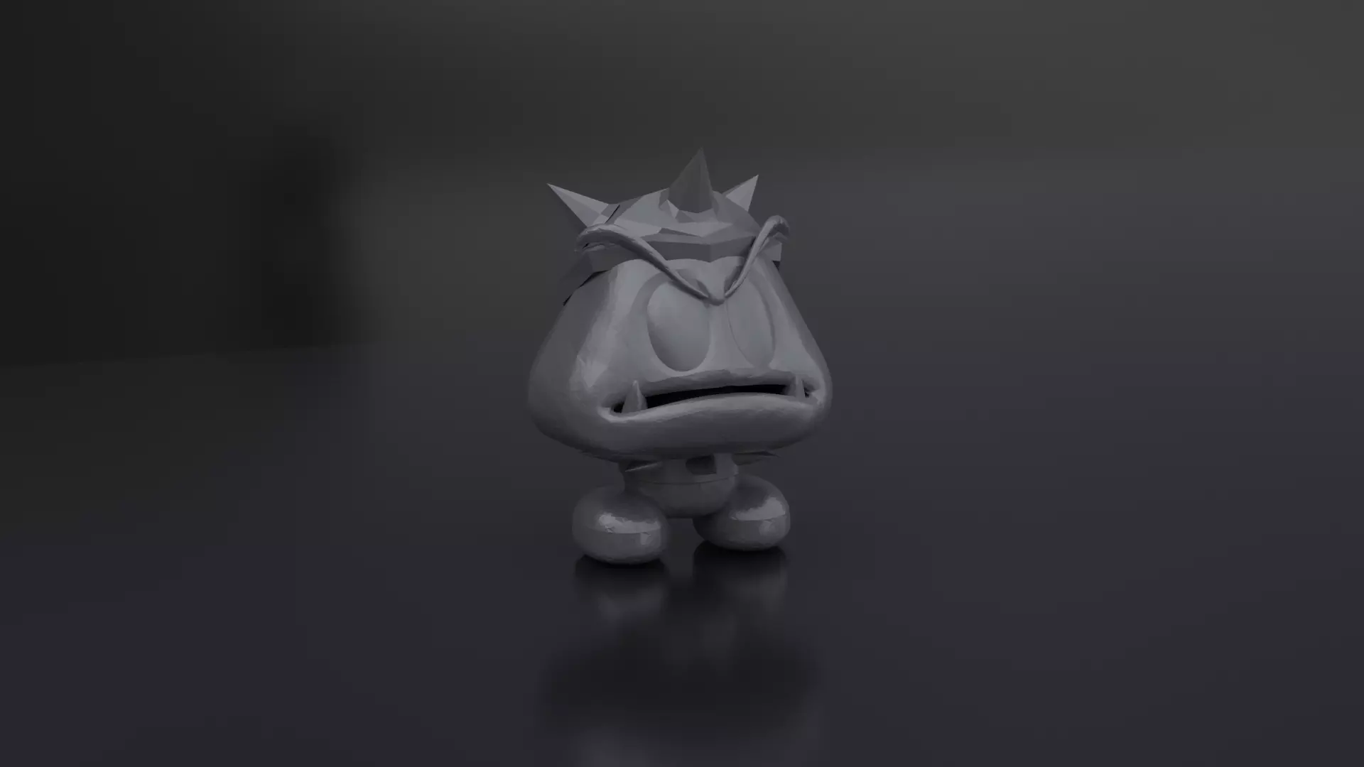 Inferno Goomba Bowser Hat 3D print model_0
