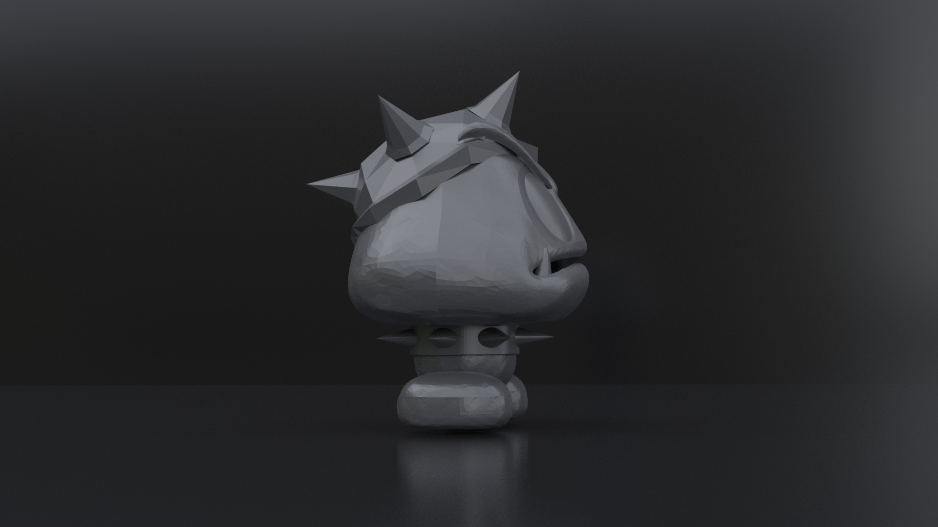 Inferno Goomba Bowser Hat 3D print model_2