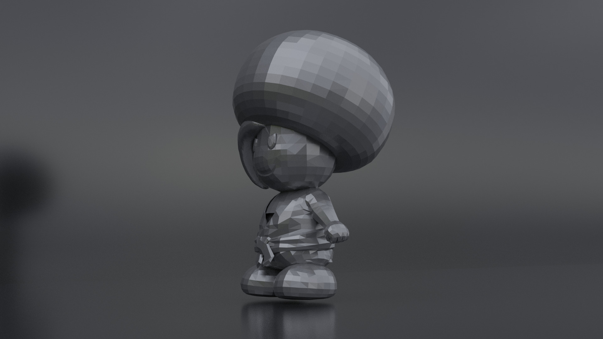 Prince Mush Paper Mario 3D print model_6