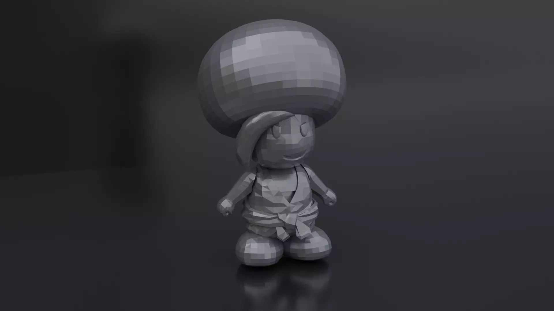 Prince Mush Paper Mario 3D print model_0