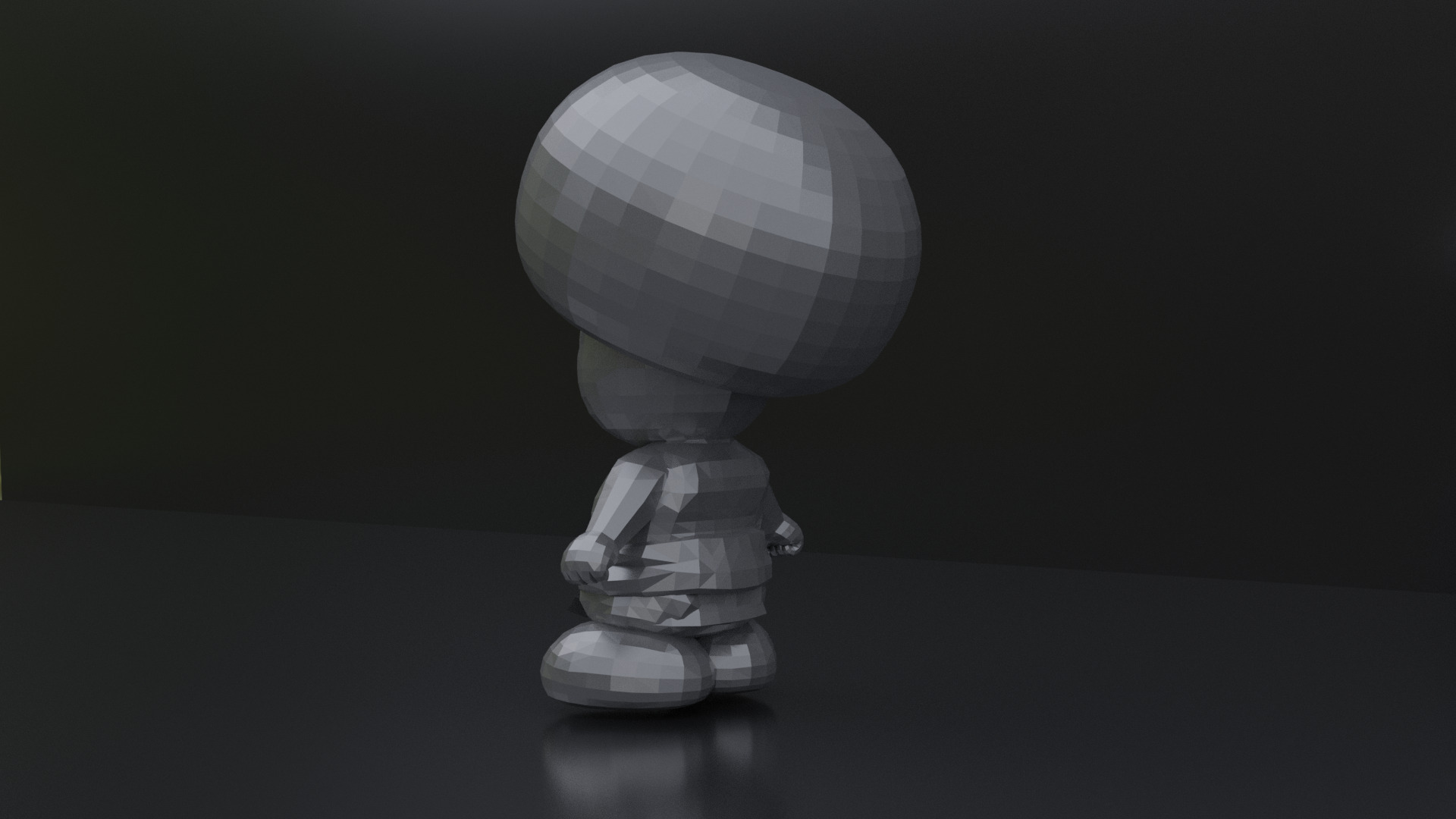 Prince Mush Paper Mario 3D print model_5