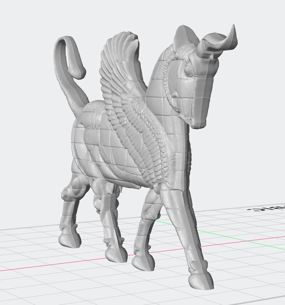 Persepolis Sacred Bull Sculpture 3D print model_2