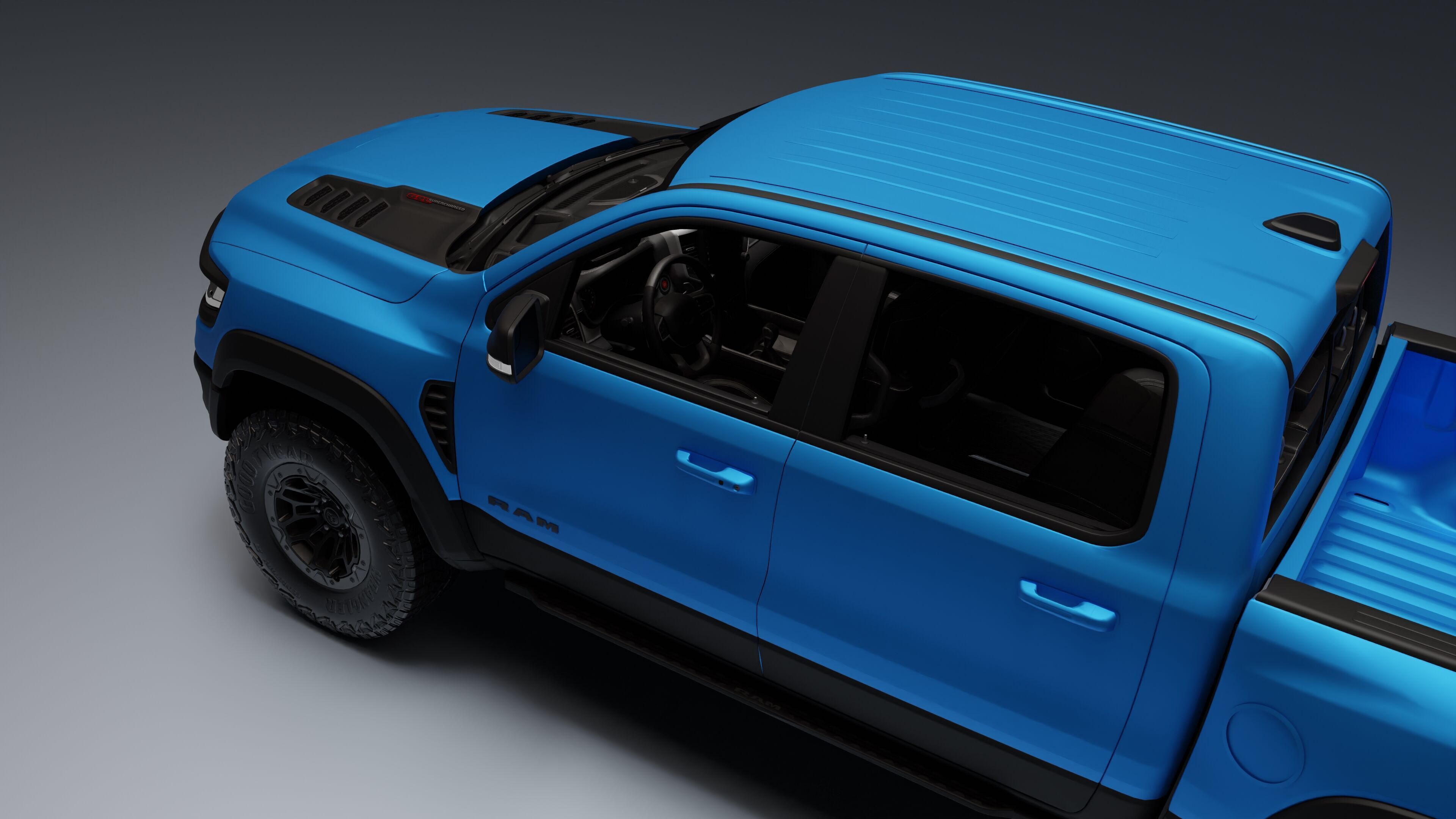 Ram 1500 TRX Low-poly 3D model_24