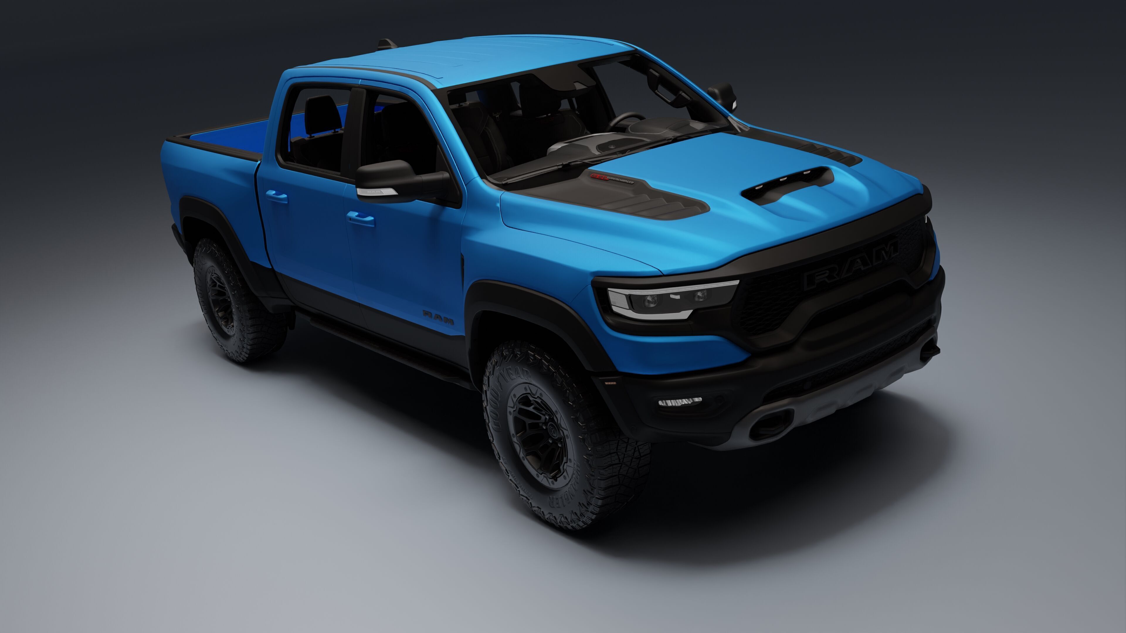 Ram 1500 TRX Low-poly 3D model_20