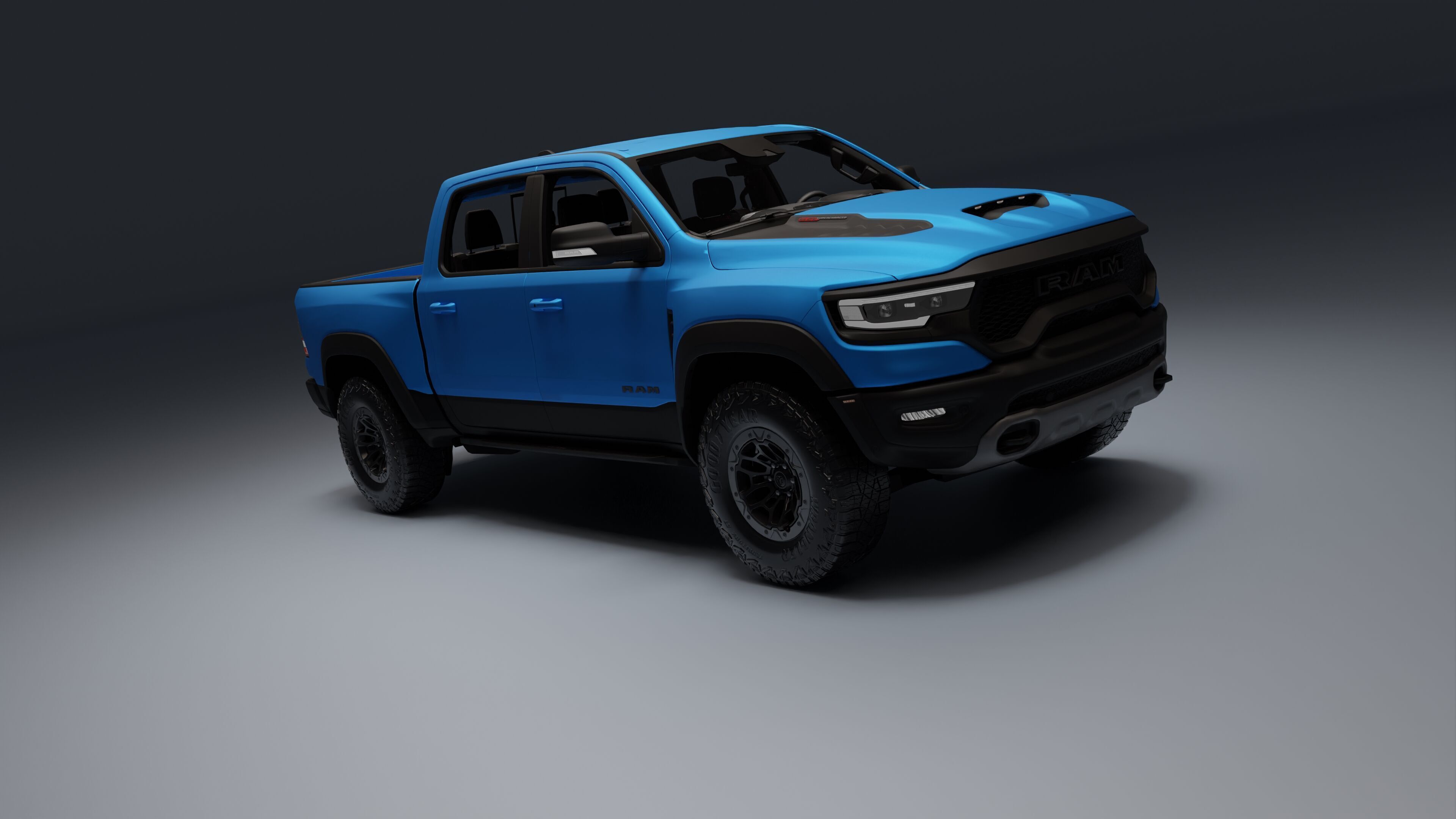 Ram 1500 TRX Low-poly 3D model_1
