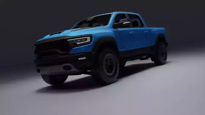 Ram 1500 TRX Low-poly 3D model