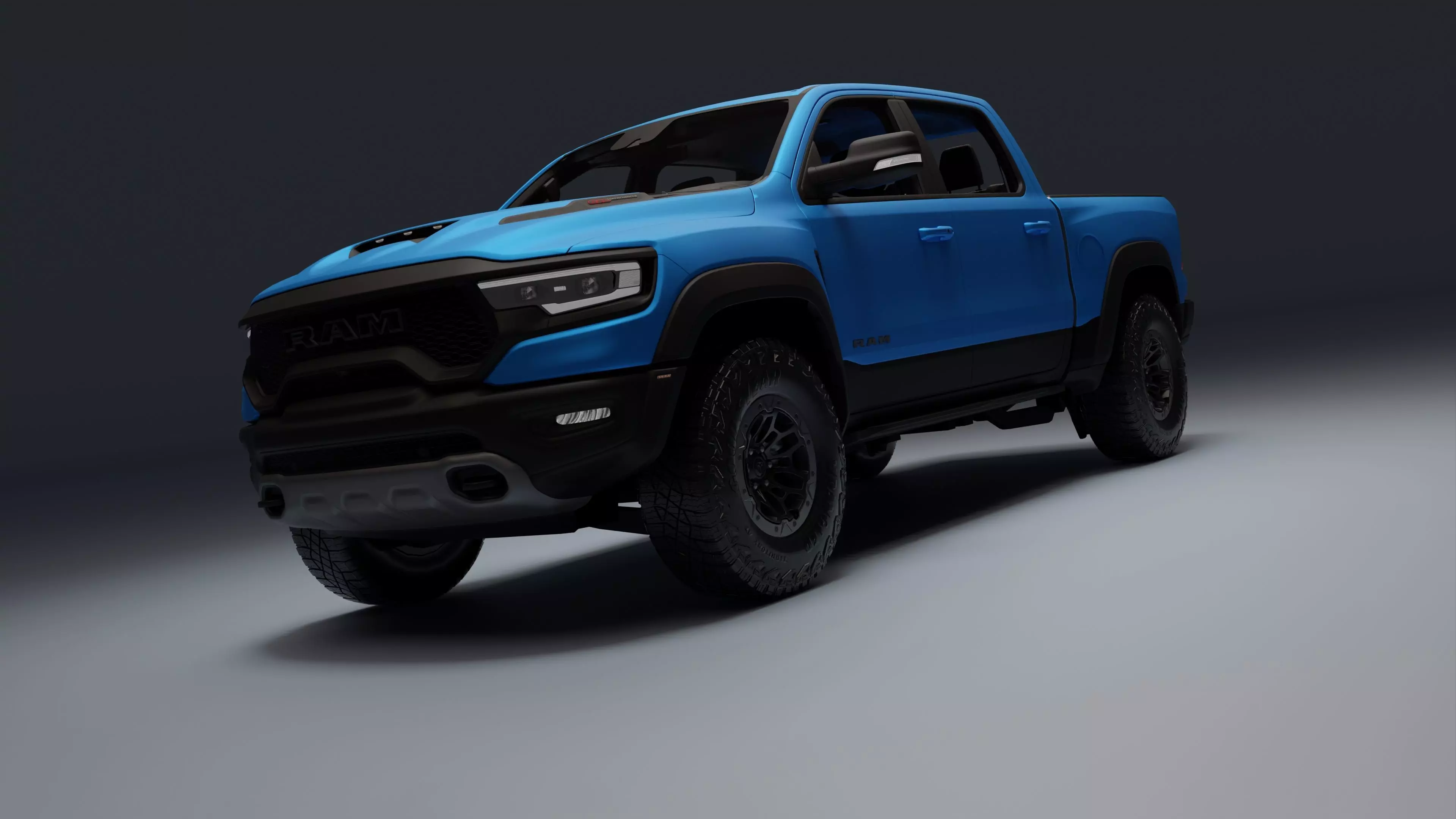 Ram 1500 TRX Low-poly 3D model_0