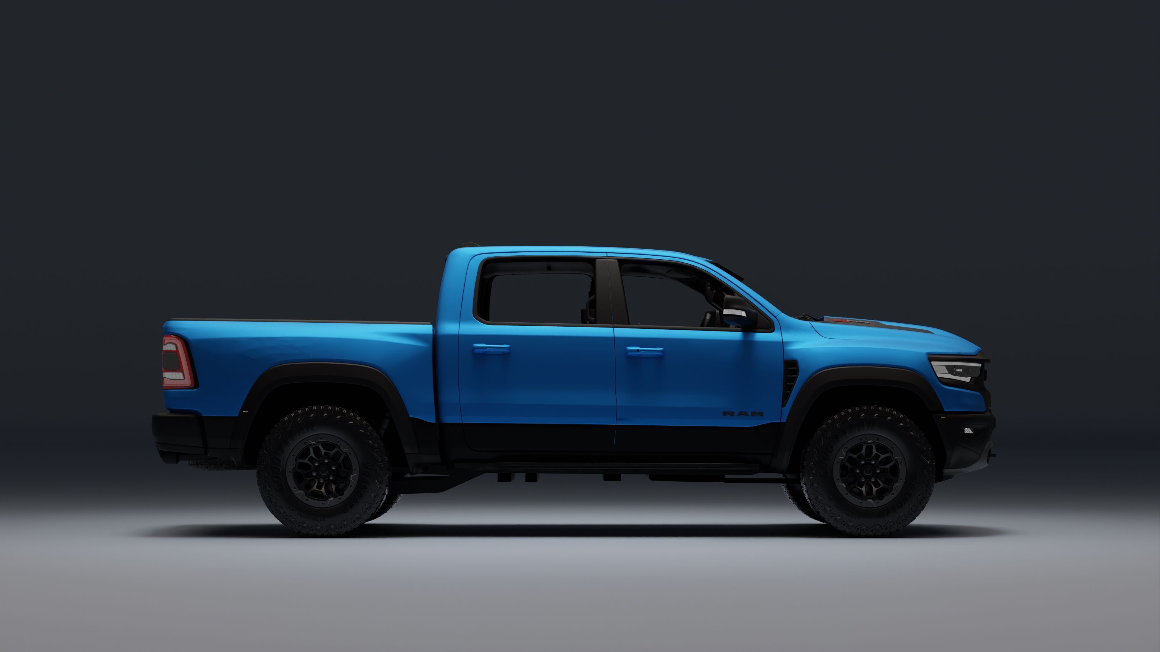 Ram 1500 TRX Low-poly 3D model_4