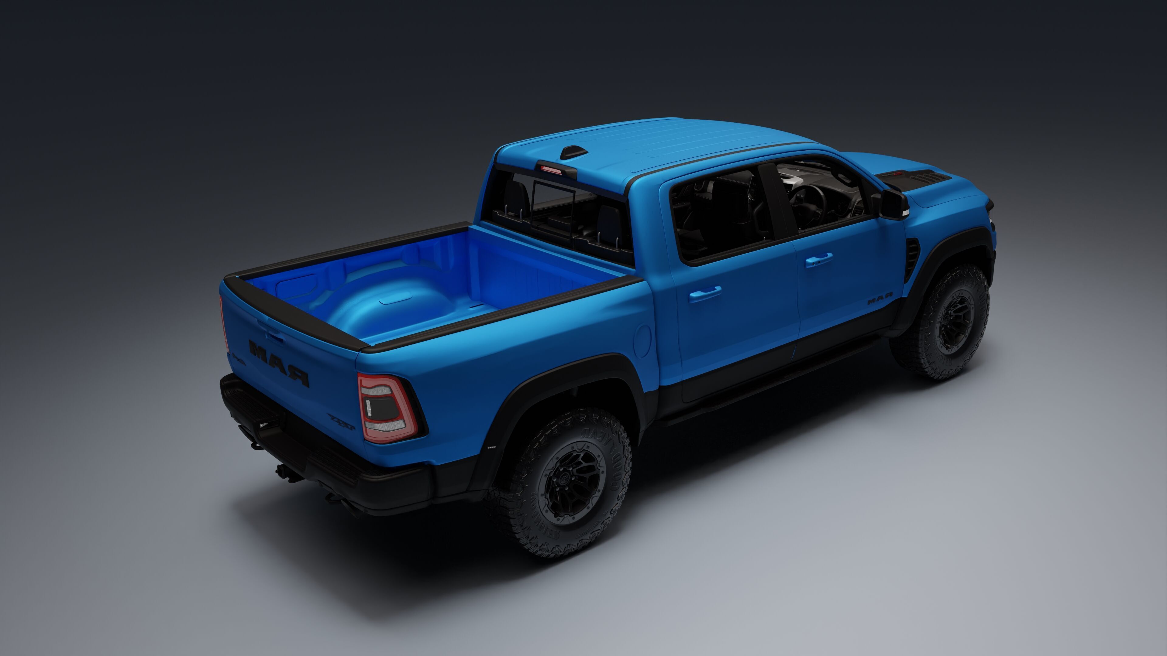 Ram 1500 TRX Low-poly 3D model_14