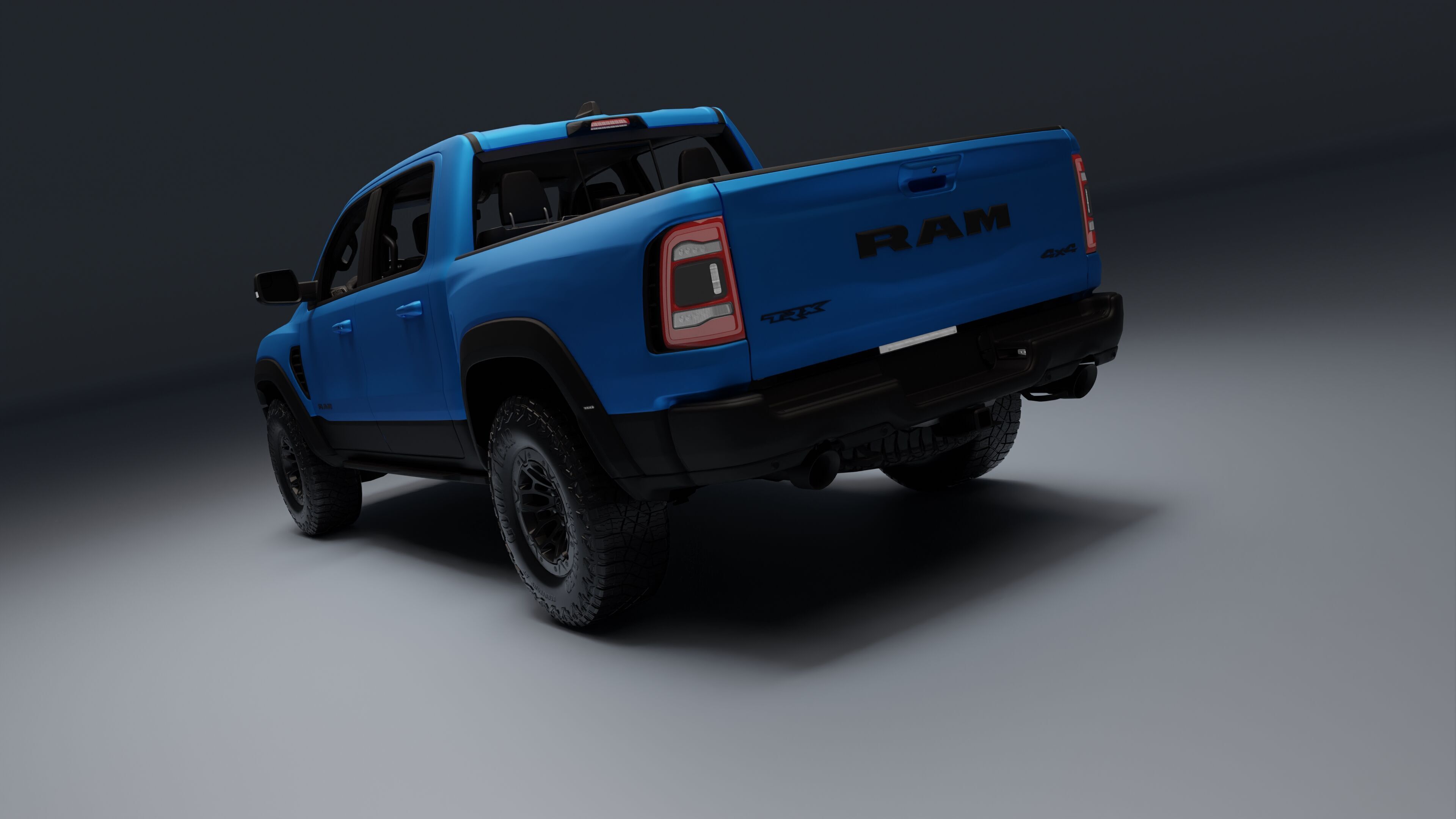 Ram 1500 TRX Low-poly 3D model_12