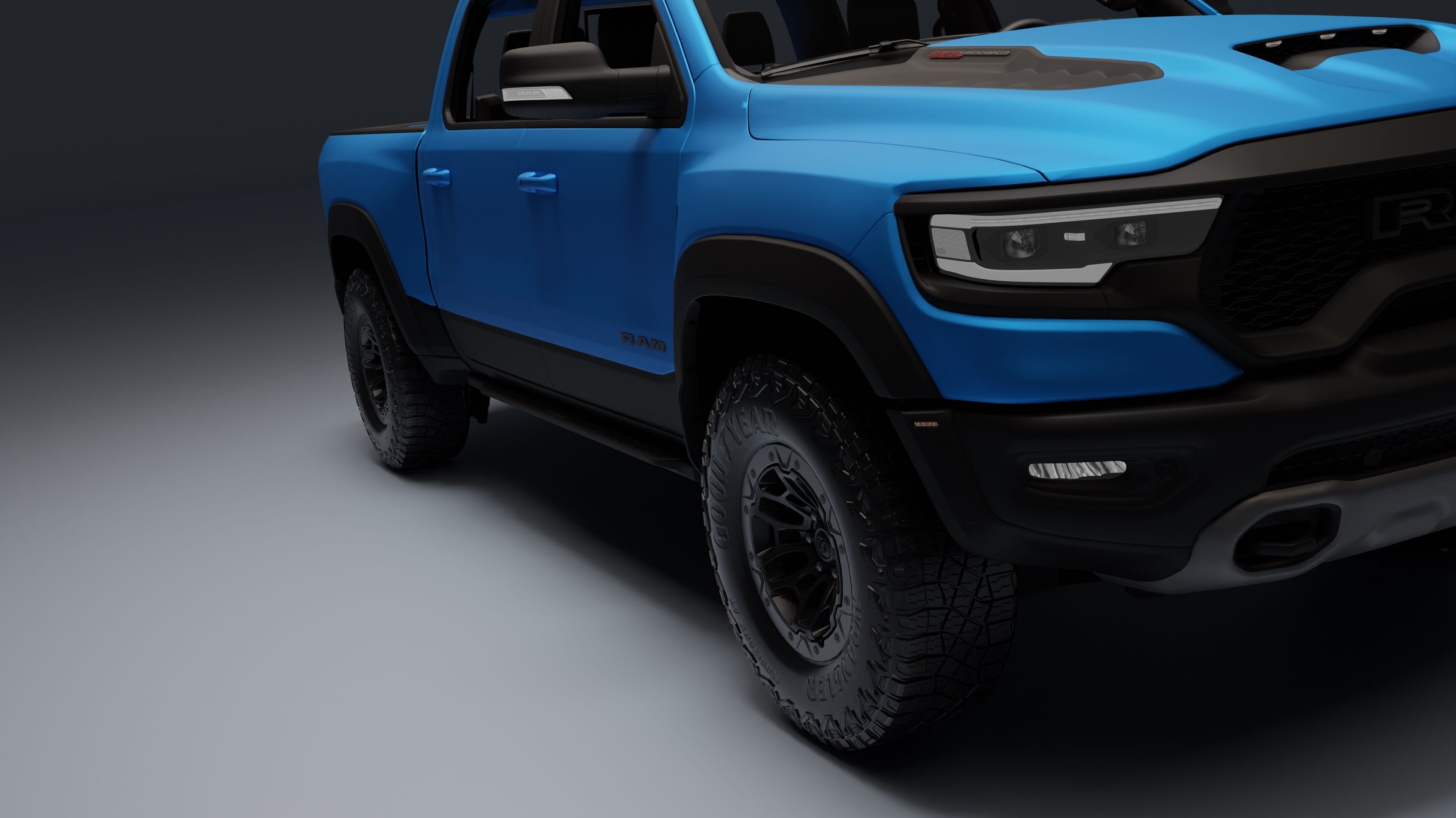 Ram 1500 TRX Low-poly 3D model_11