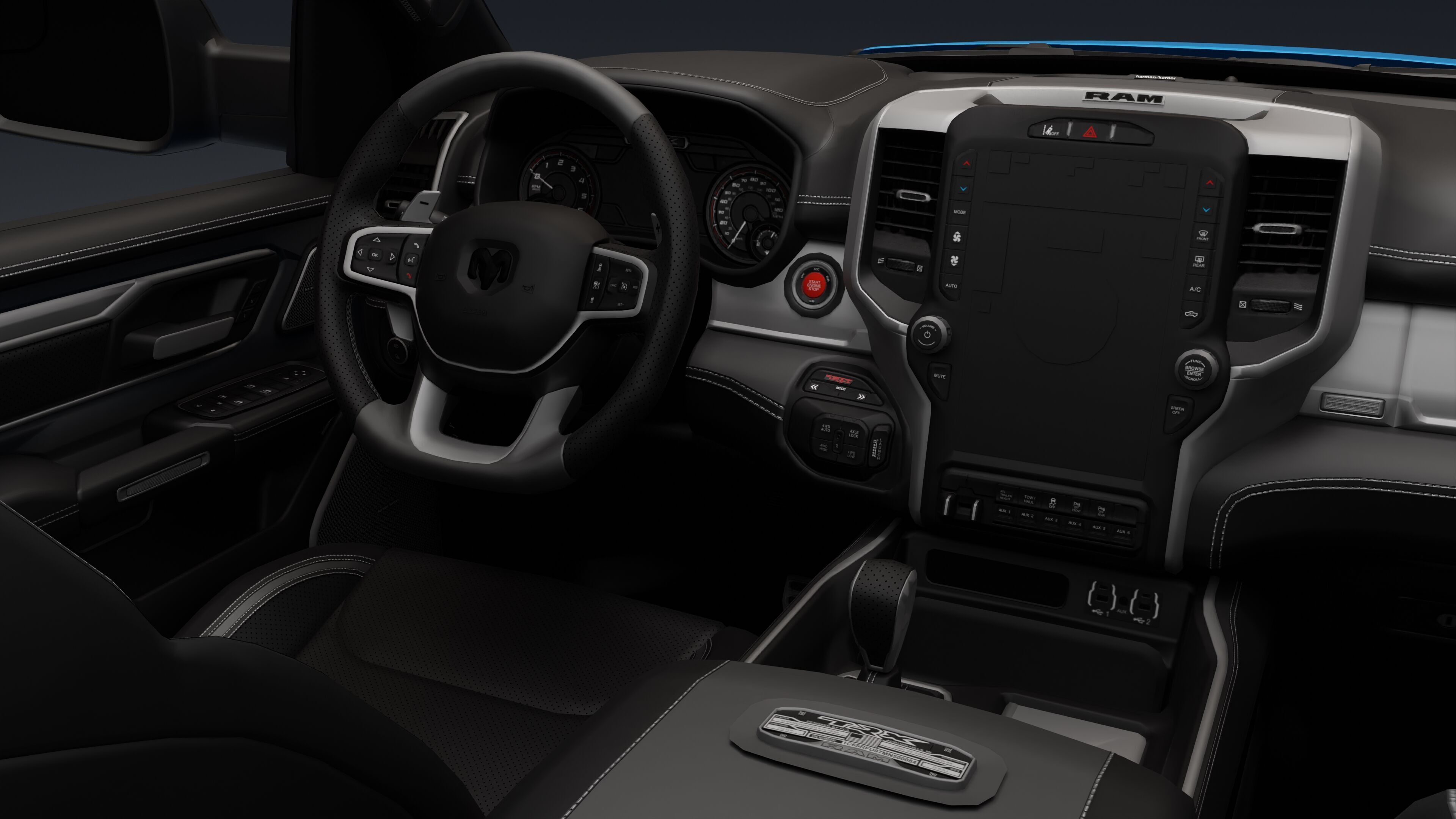 Ram 1500 TRX Low-poly 3D model_5