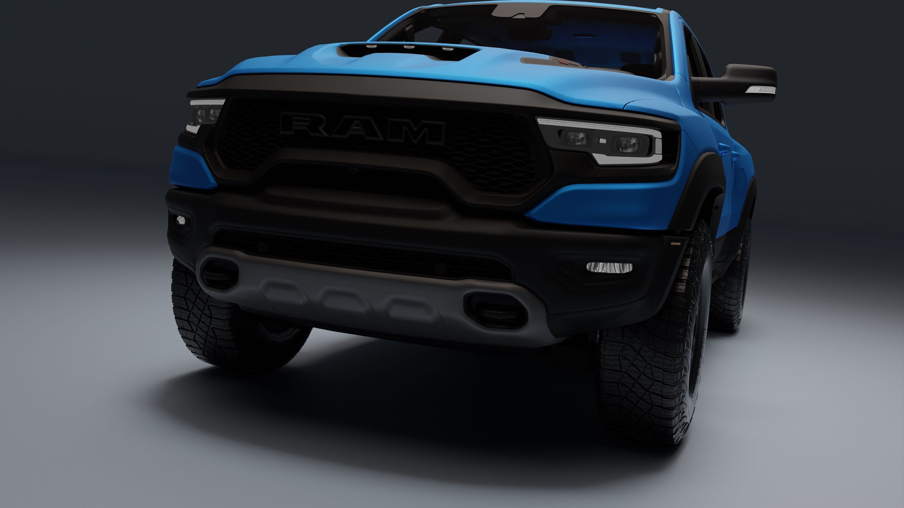 Ram 1500 TRX Low-poly 3D model_8