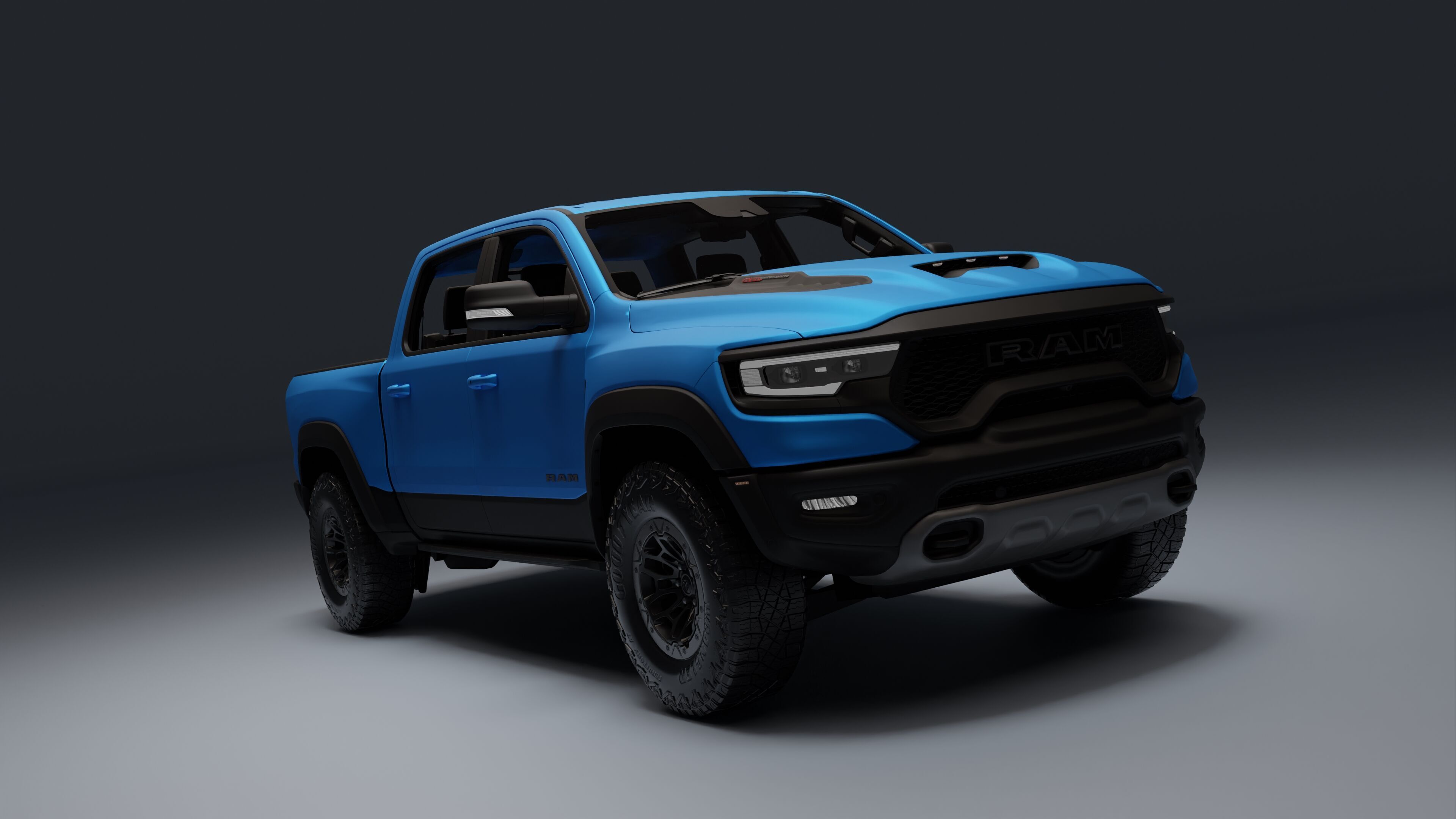 Ram 1500 TRX Low-poly 3D model_13
