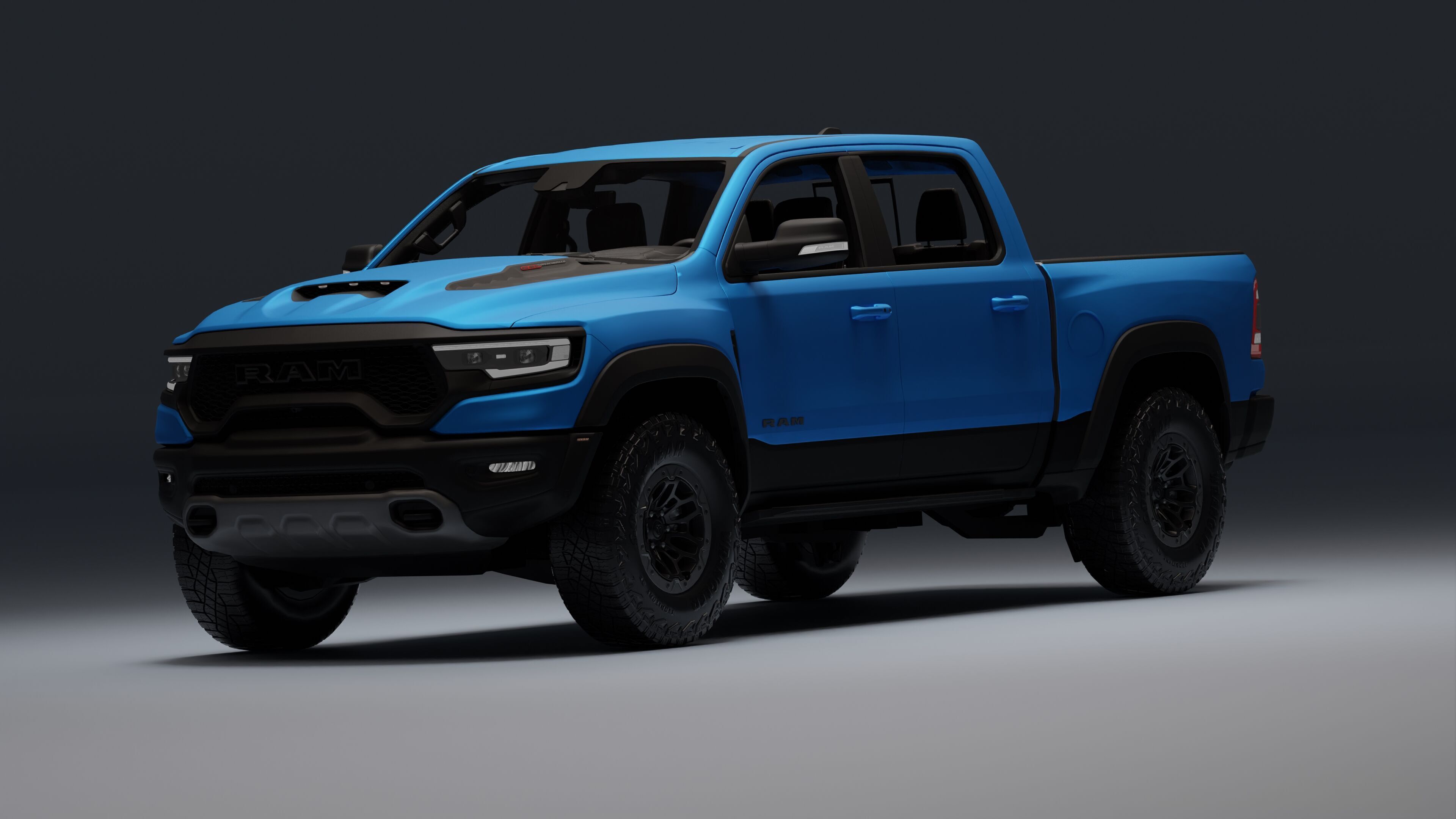 Ram 1500 TRX Low-poly 3D model_16