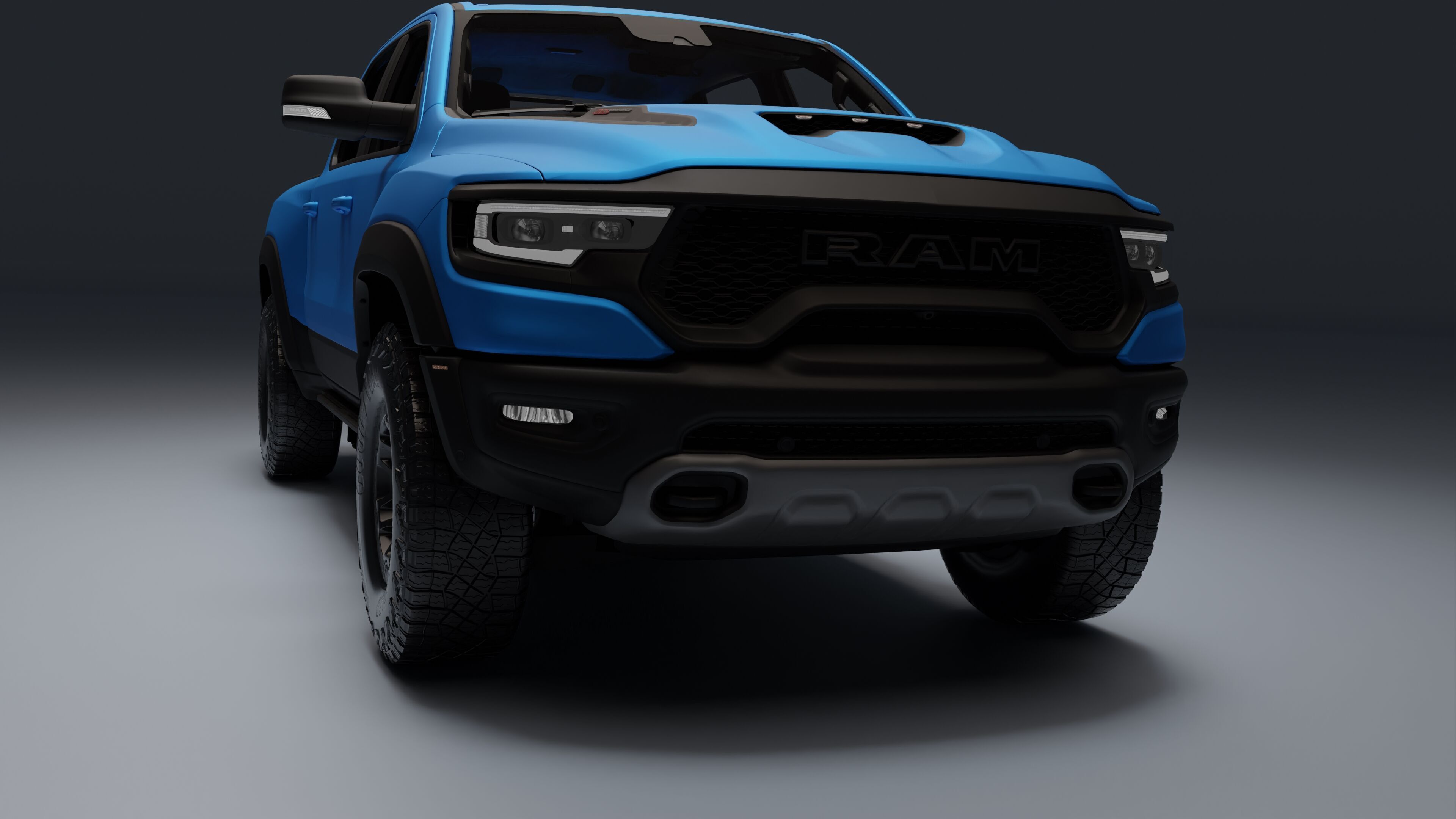 Ram 1500 TRX Low-poly 3D model_22