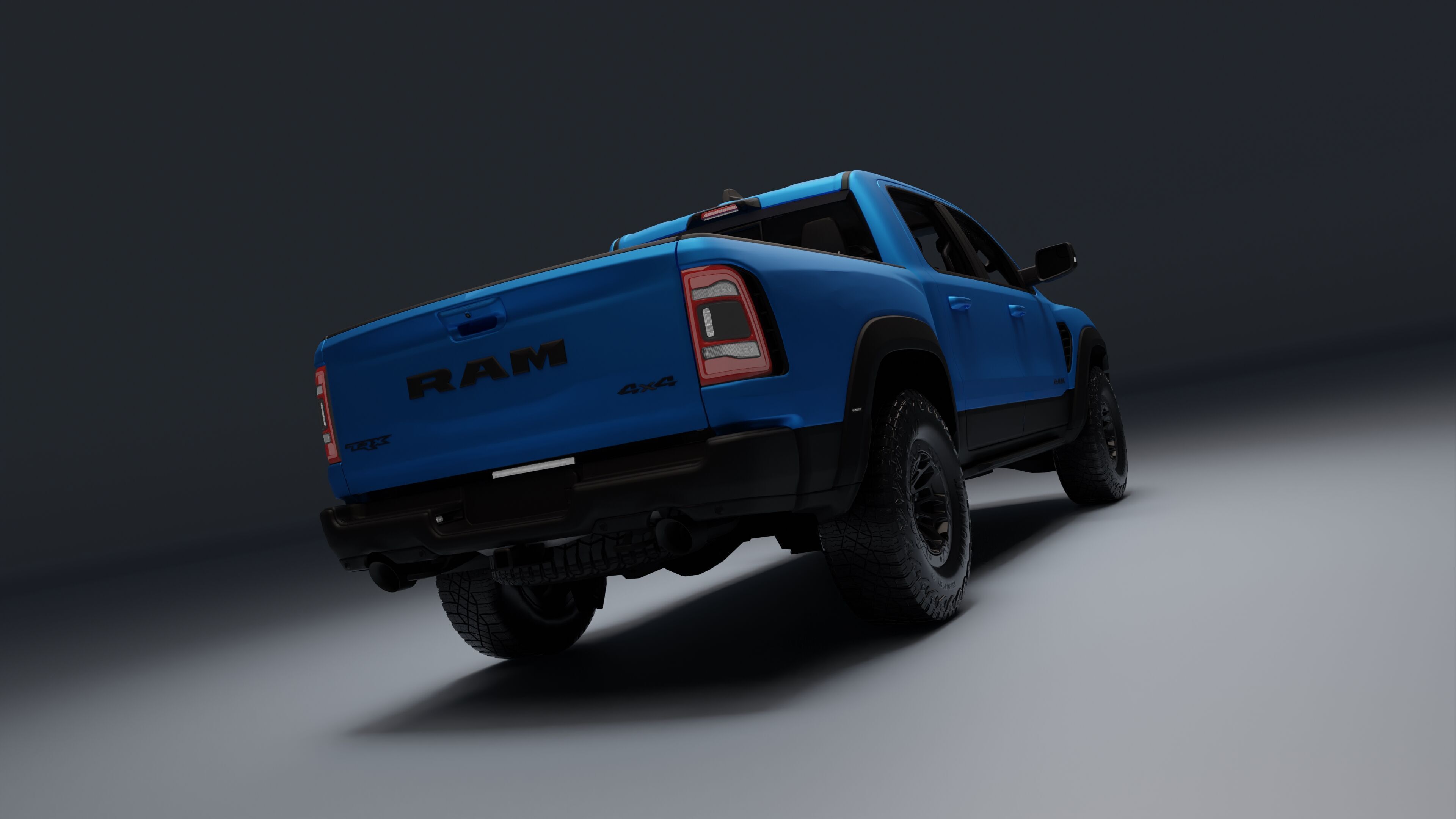 Ram 1500 TRX Low-poly 3D model_10
