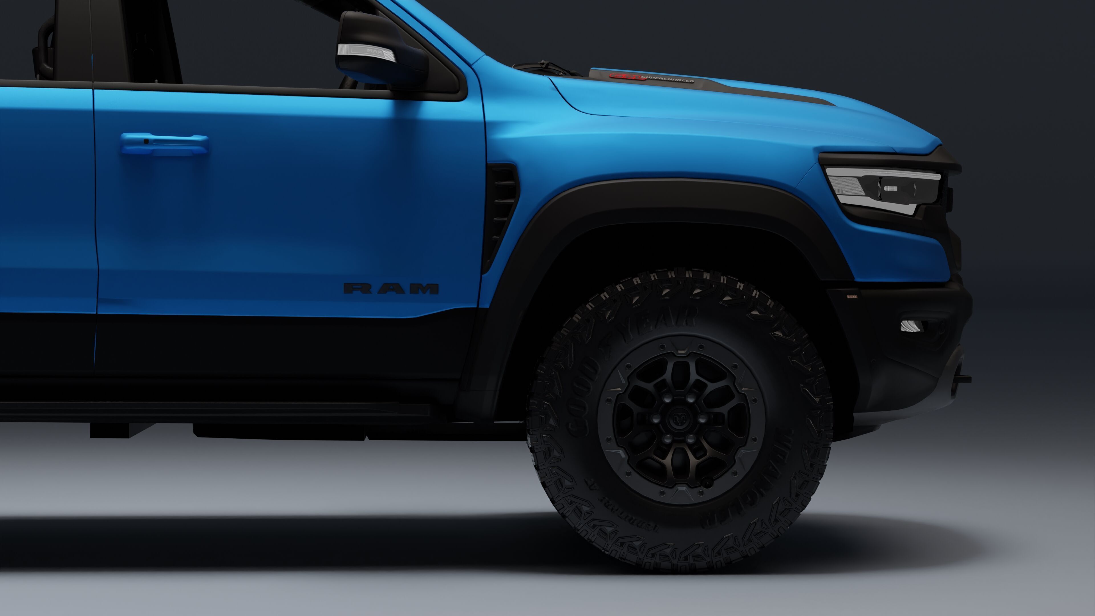 Ram 1500 TRX Low-poly 3D model_3