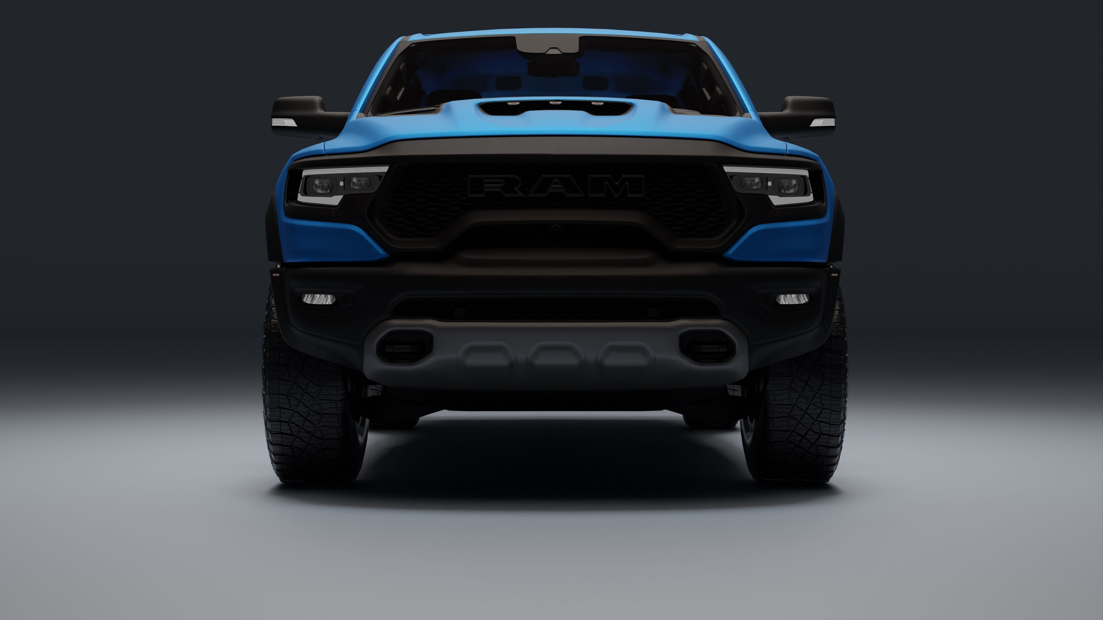 Ram 1500 TRX Low-poly 3D model_15