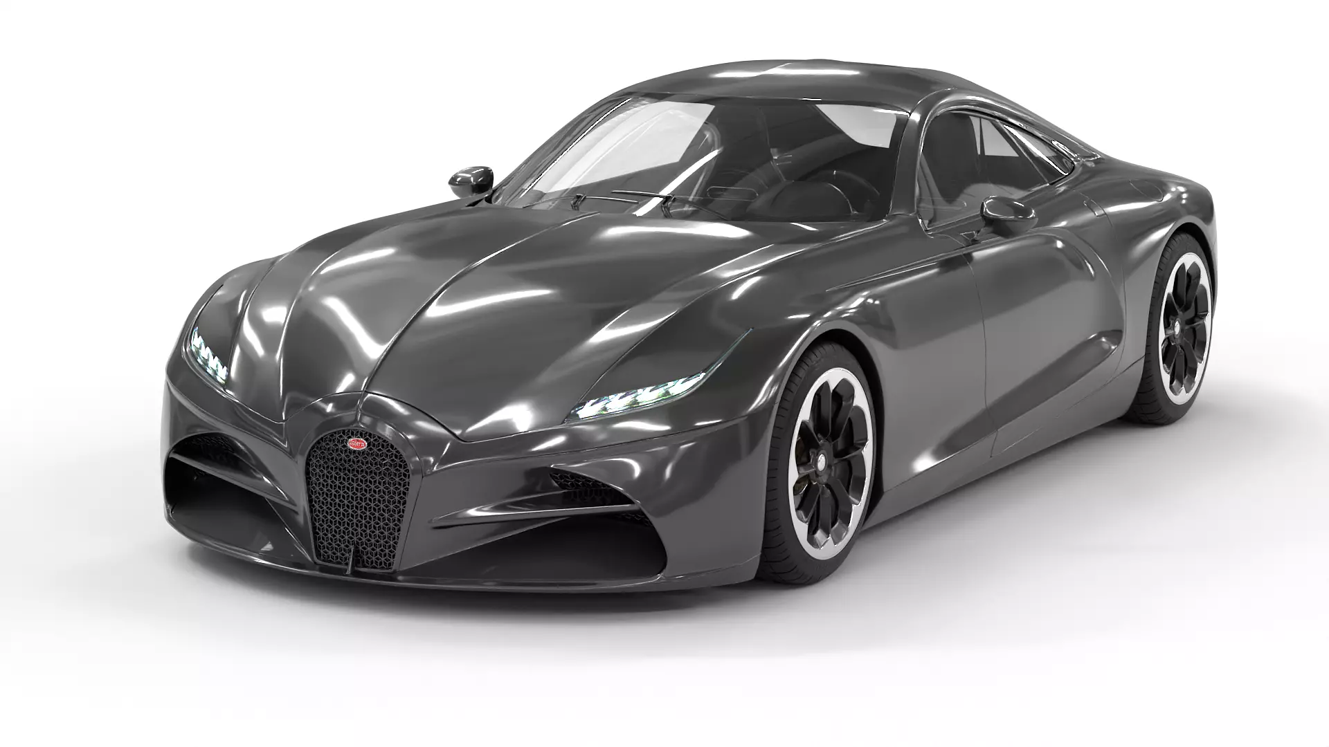 Bugatti Veyron PL Low-poly 3D model
