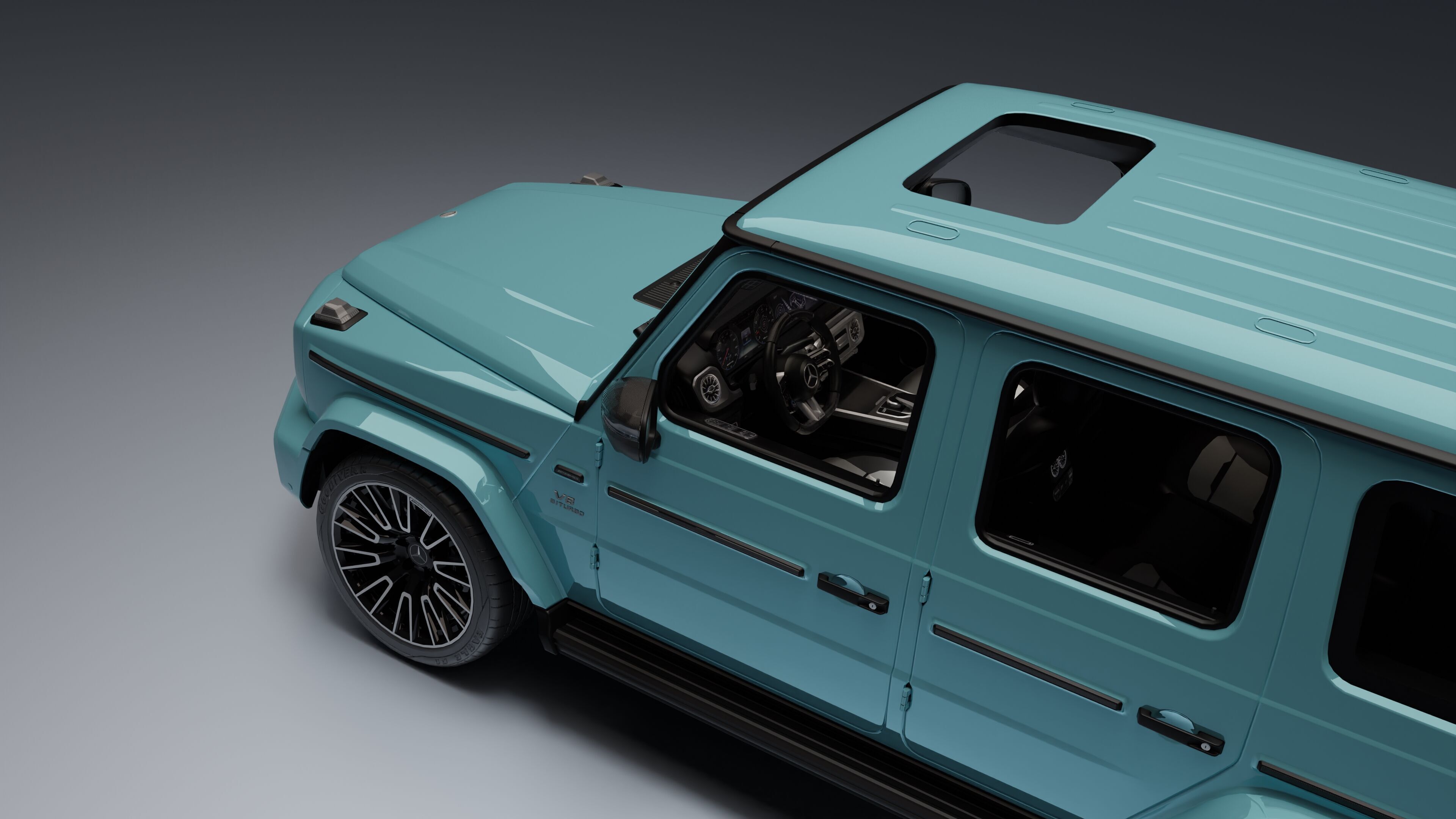 Mercedes-Benz AMG G 63 Low-poly 3D model_22