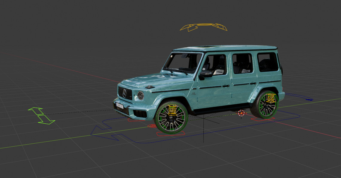 Mercedes-Benz AMG G 63 Low-poly 3D model_13