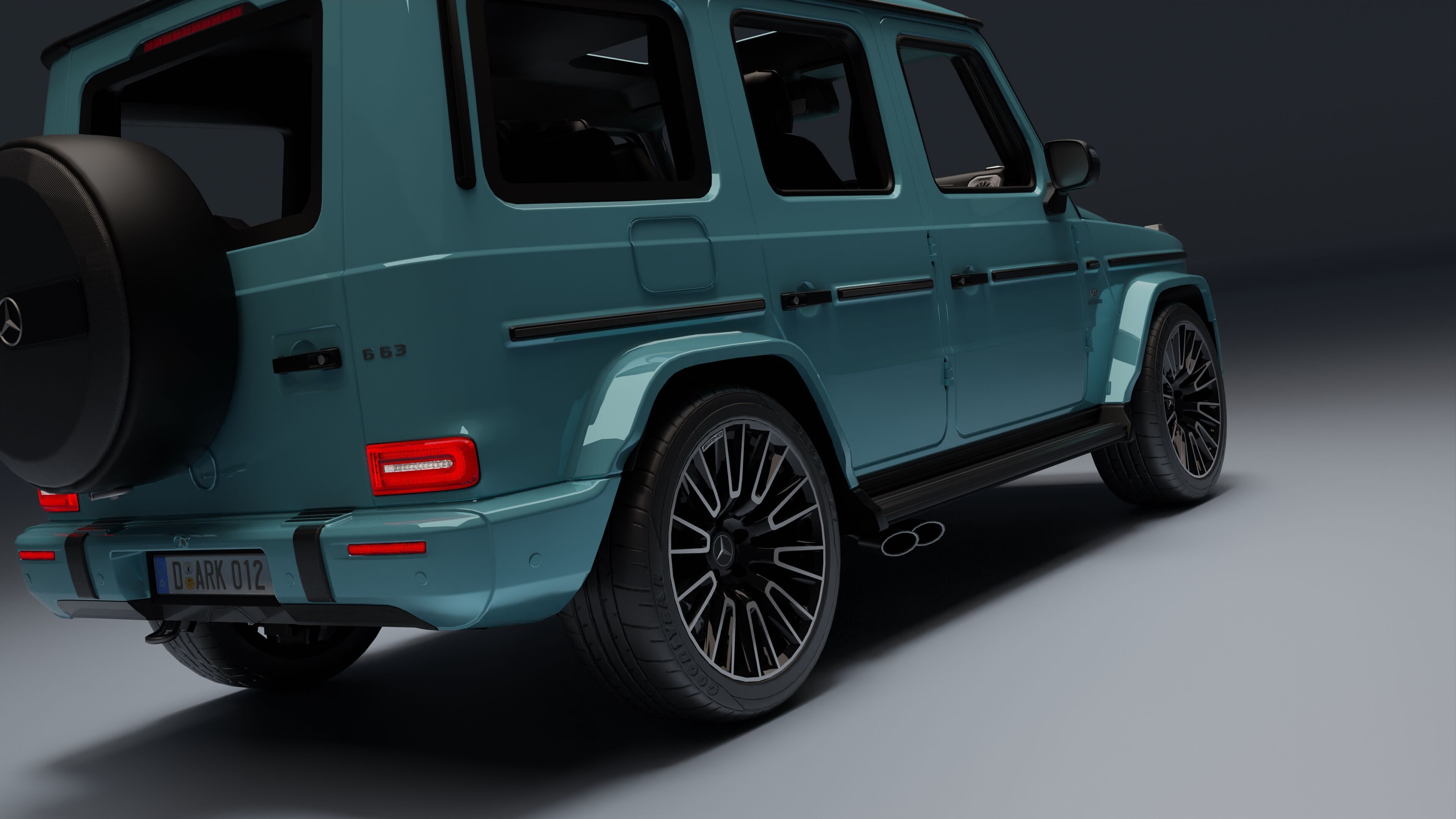 Mercedes-Benz AMG G 63 Low-poly 3D model_20