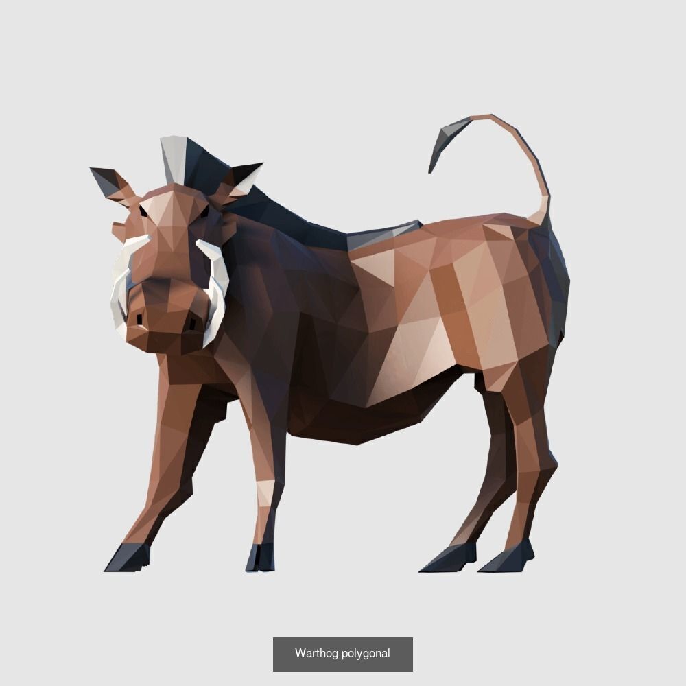 Low Poly Animals Compilation 3D Model Collection_39