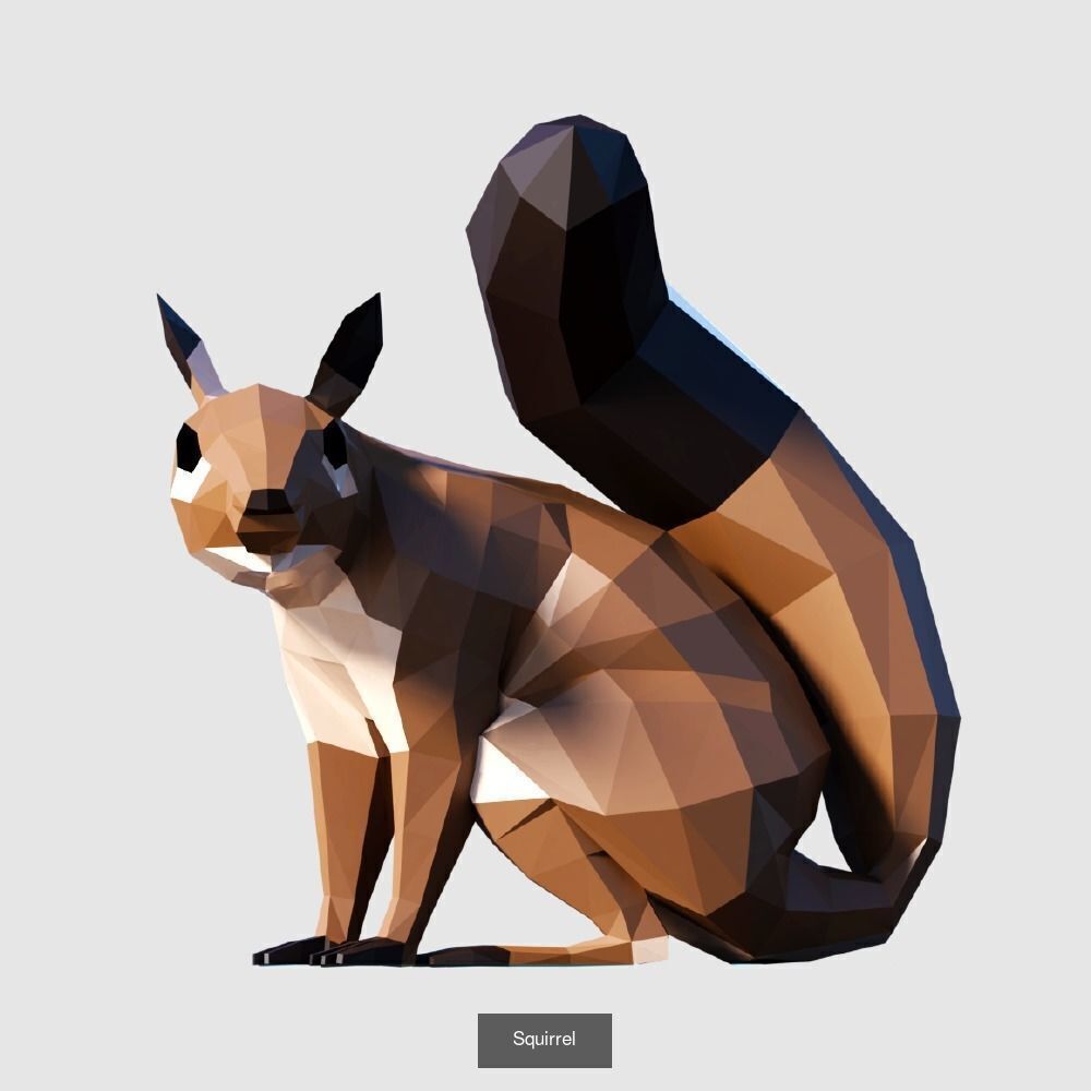 Low Poly Animals Compilation 3D Model Collection_41