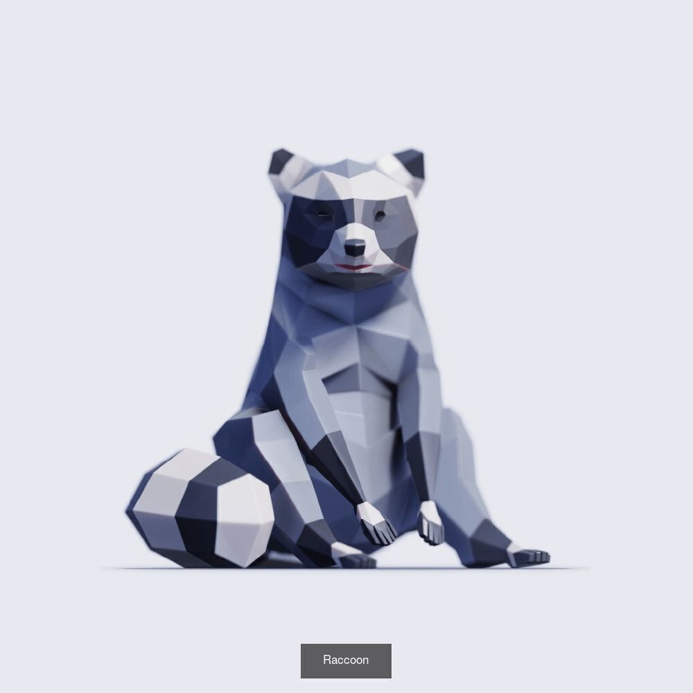 Low Poly Animals Compilation 3D Model Collection_53
