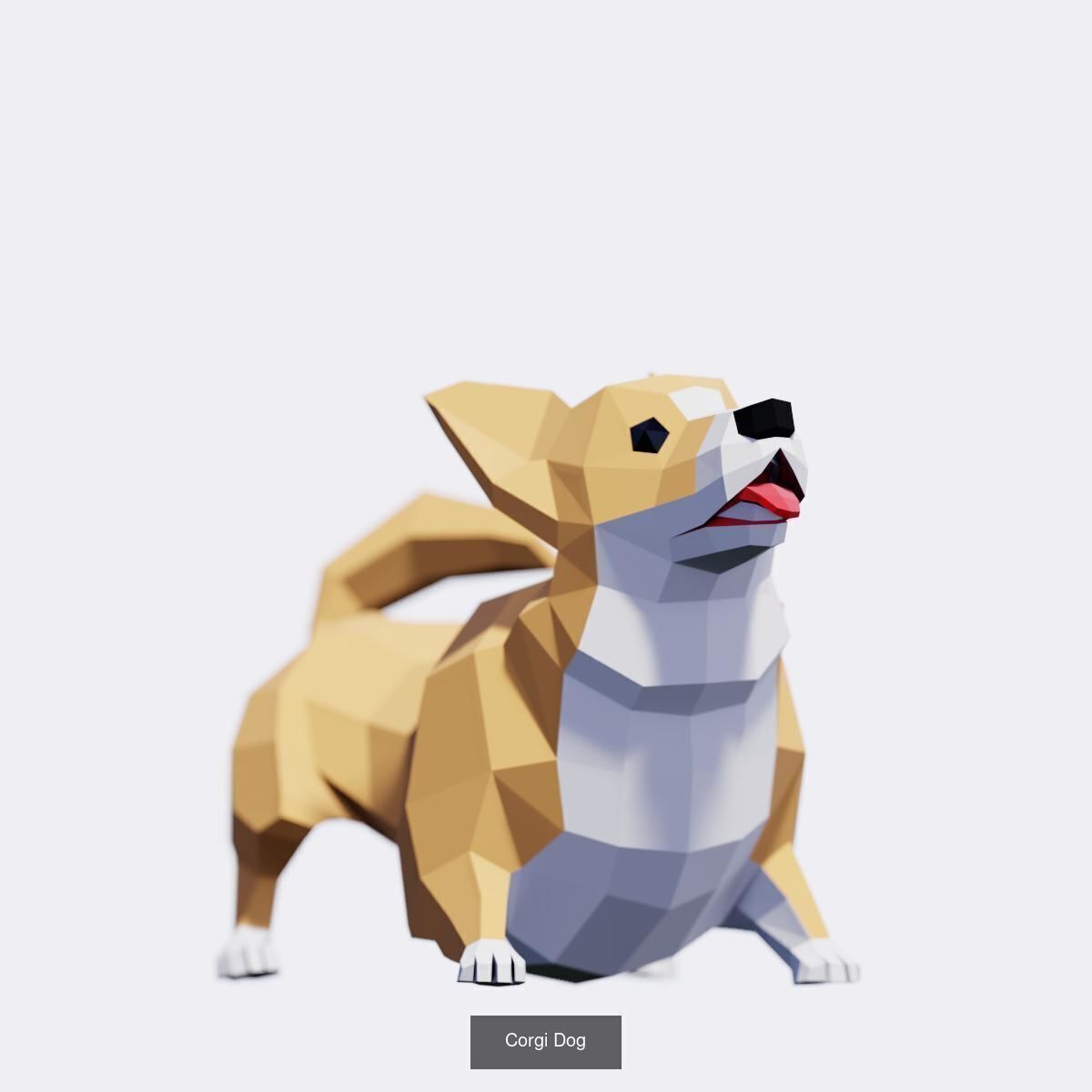 Low Poly Animals Compilation 3D Model Collection_57