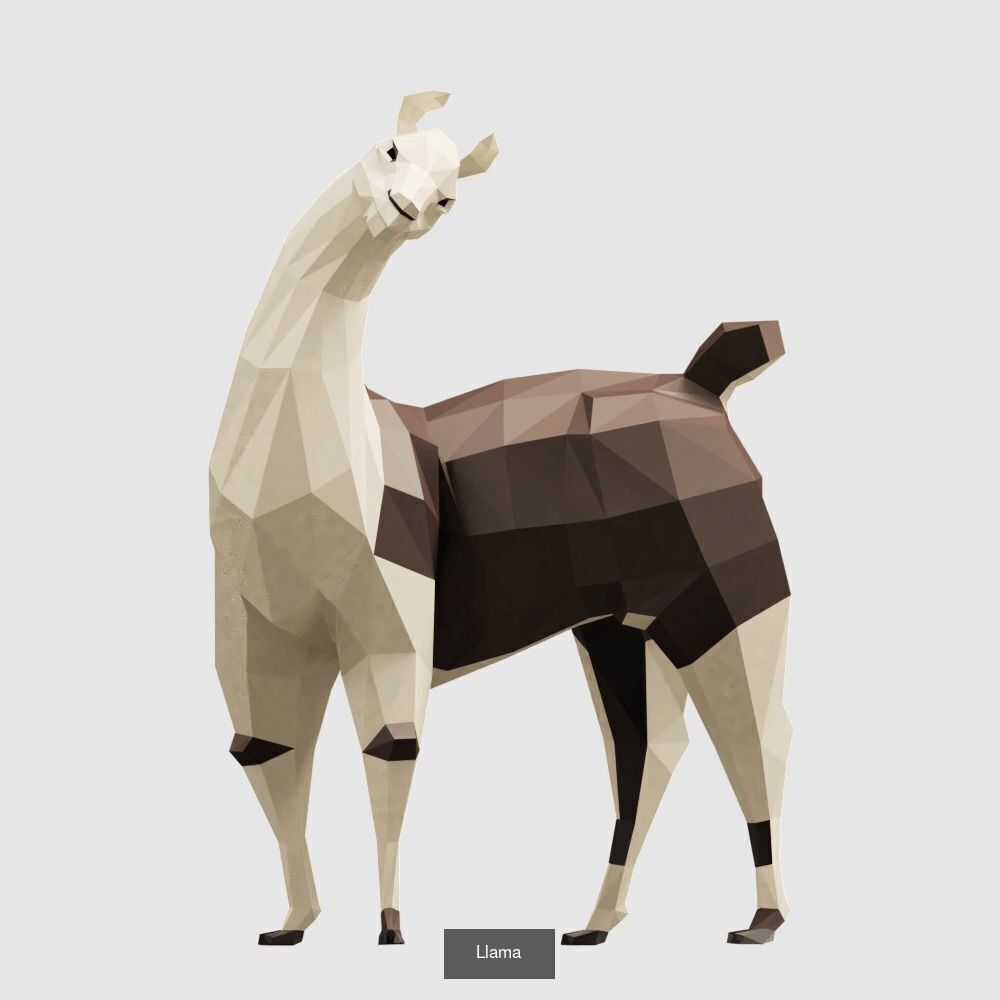 Low Poly Animals Compilation 3D Model Collection_40