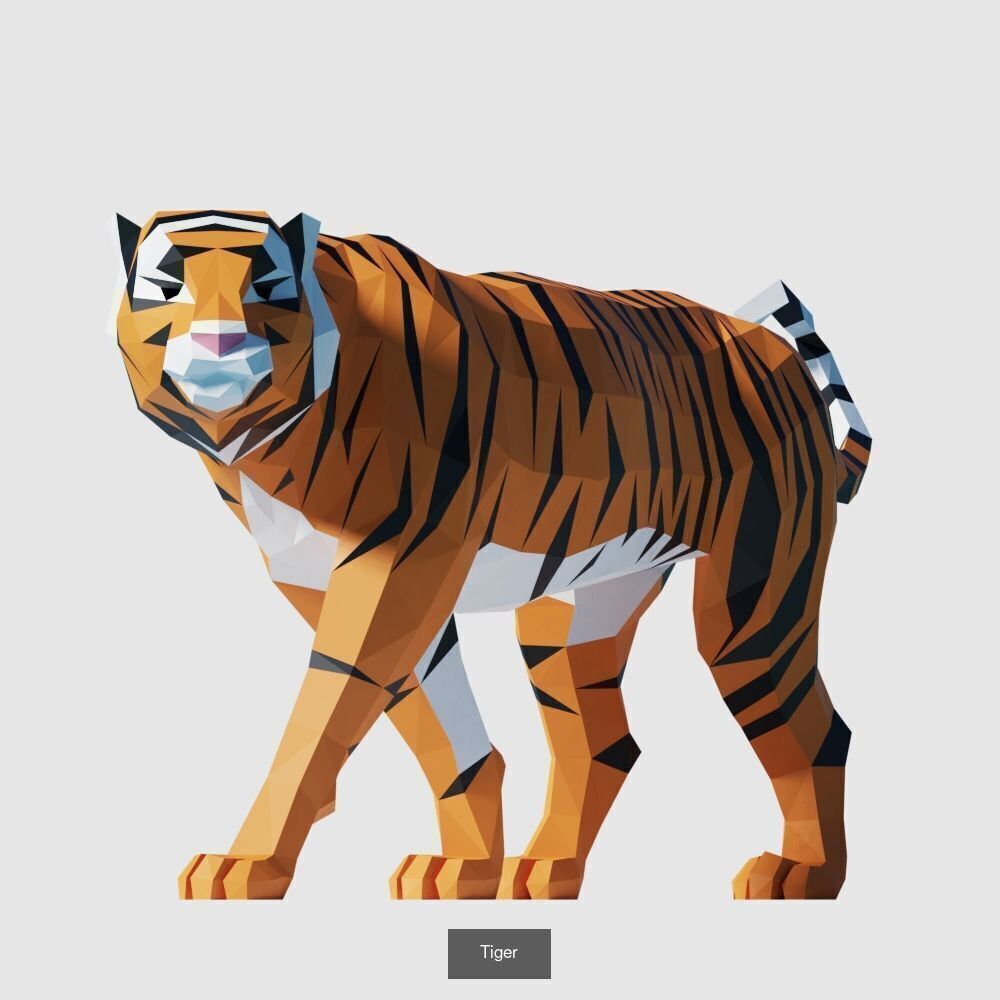 Low Poly Animals Compilation 3D Model Collection_29
