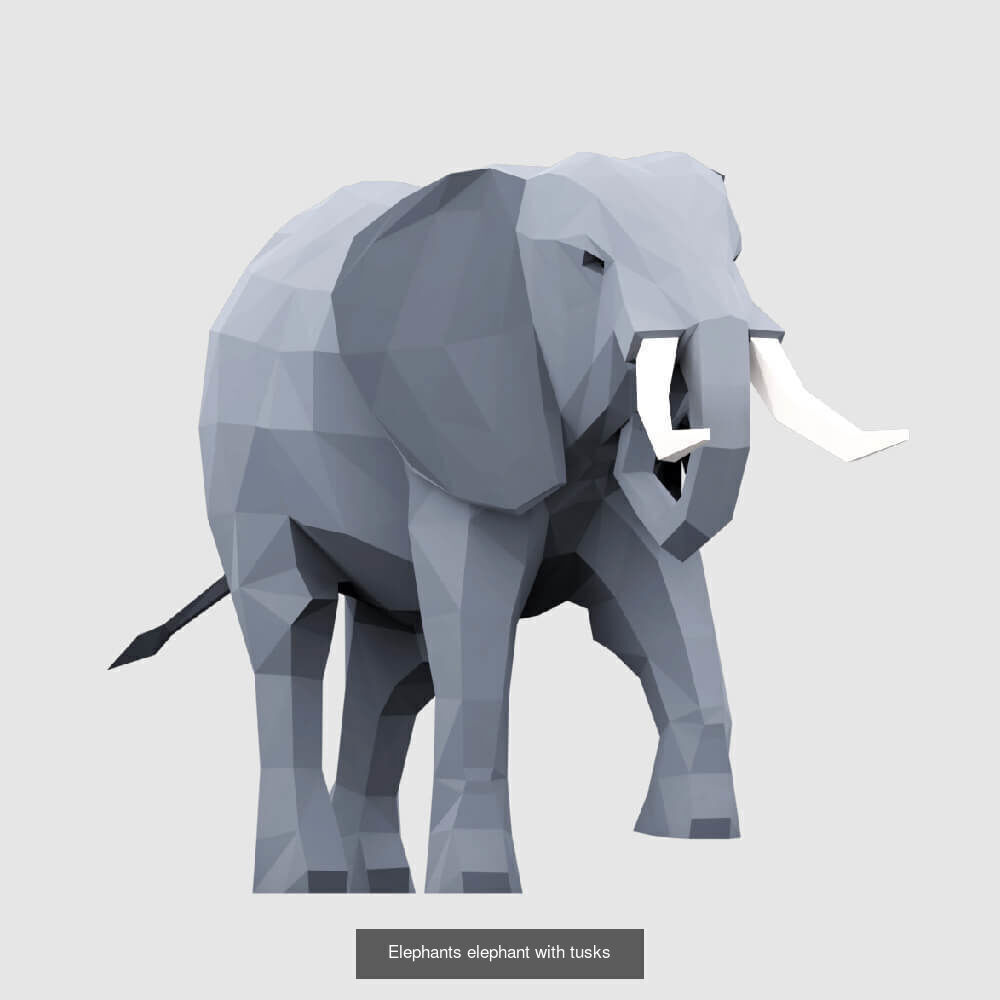 Low Poly Animals Compilation 3D Model Collection_19