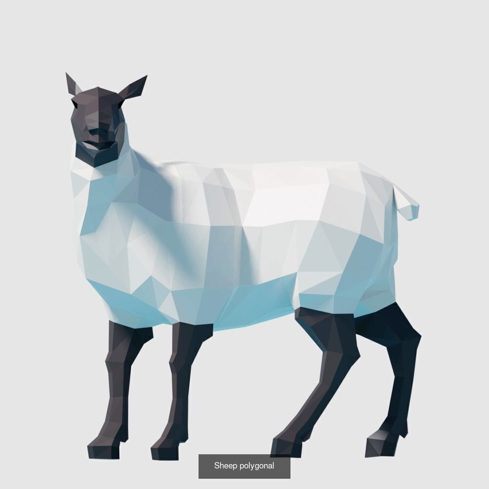 Low Poly Animals Compilation 3D Model Collection_33