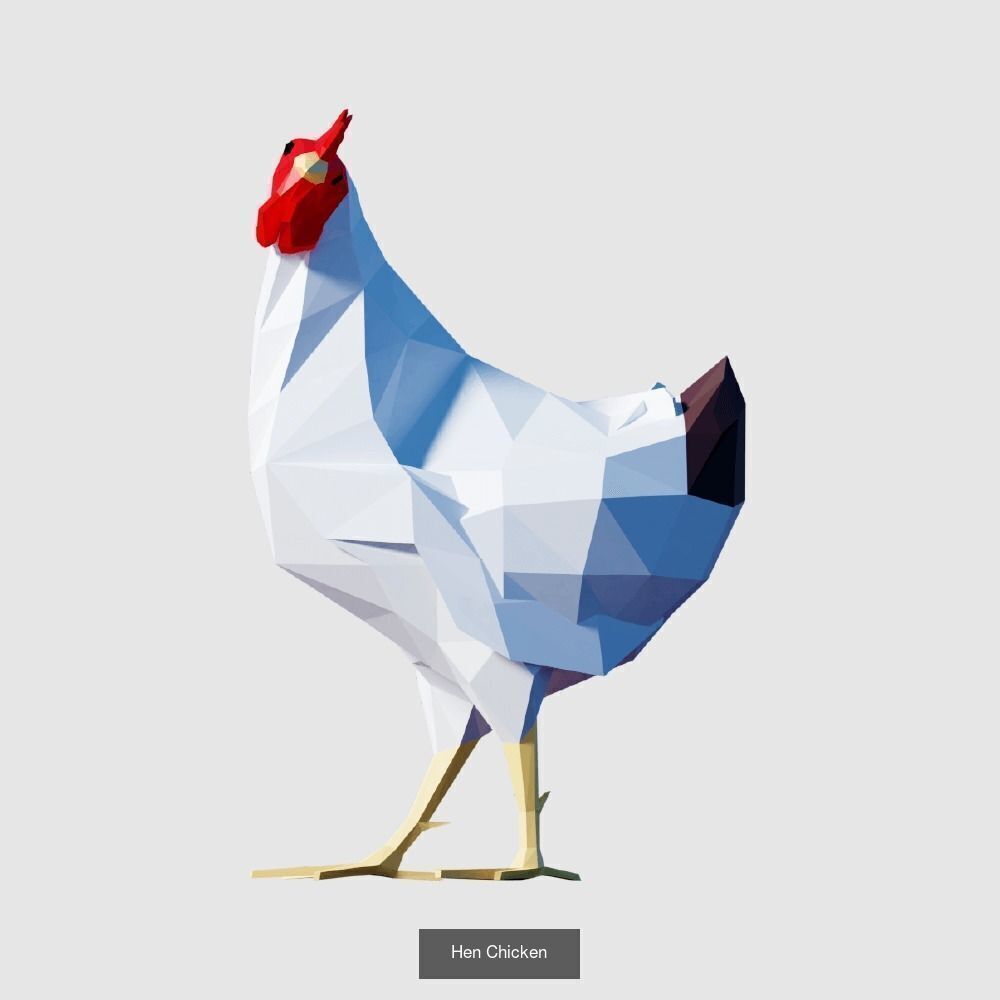 Low Poly Animals Compilation 3D Model Collection_49