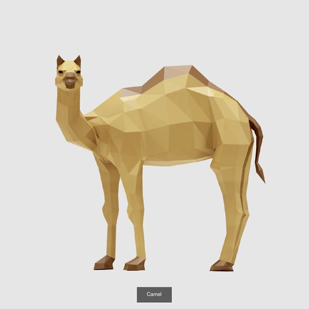 Low Poly Animals Compilation 3D Model Collection_25