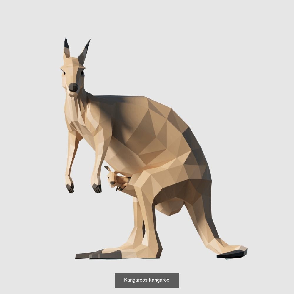 Low Poly Animals Compilation 3D Model Collection_32