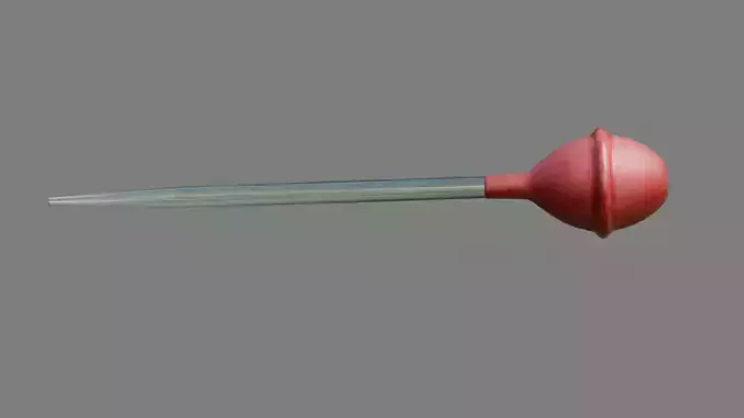 Transfer Pipette Low-poly 3D model