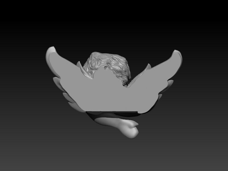 Angel pendant 3D model_3