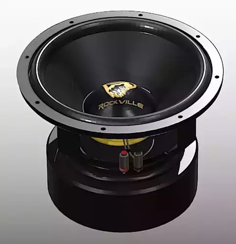 Rockville W15K9D2 Subwoofer - High Poly 3D Model Free 3D model