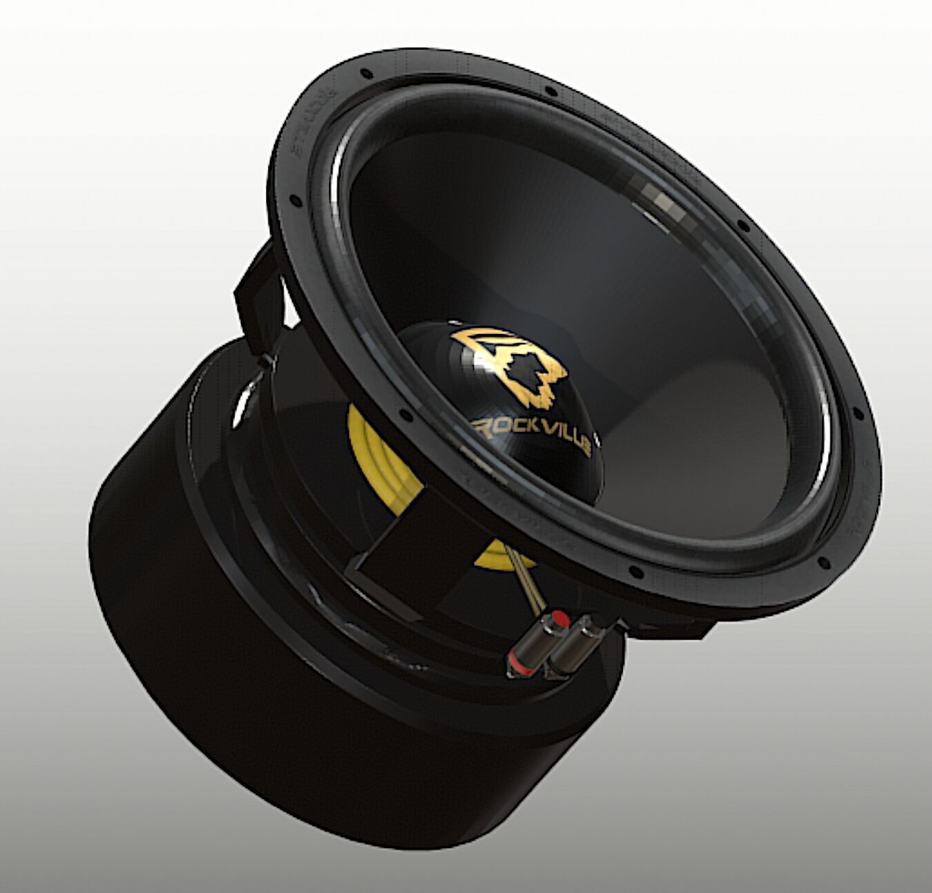 Rockville W15K9D2 Subwoofer - High Poly 3D Model Free 3D model_1