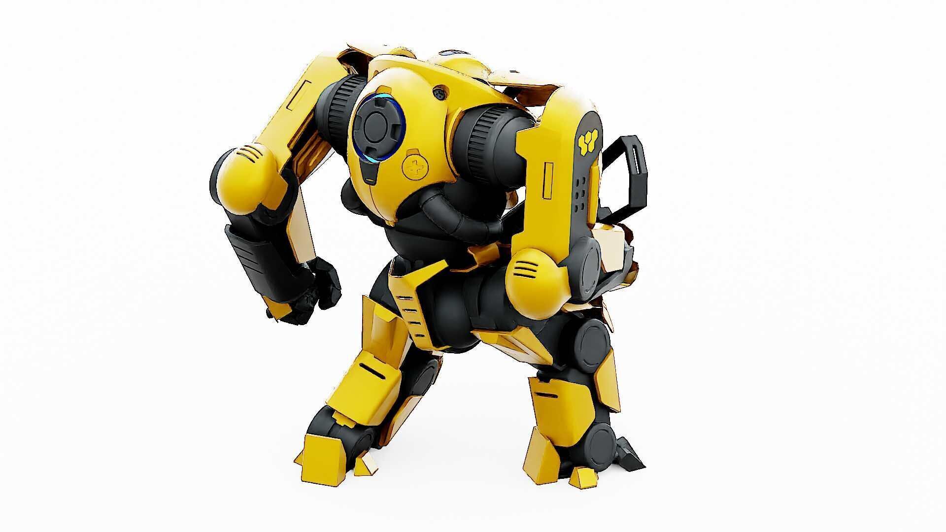 DOOM FIGHTER V-5  Rigged for Unreal Engine - Unity - MIXAMO 3D model_19