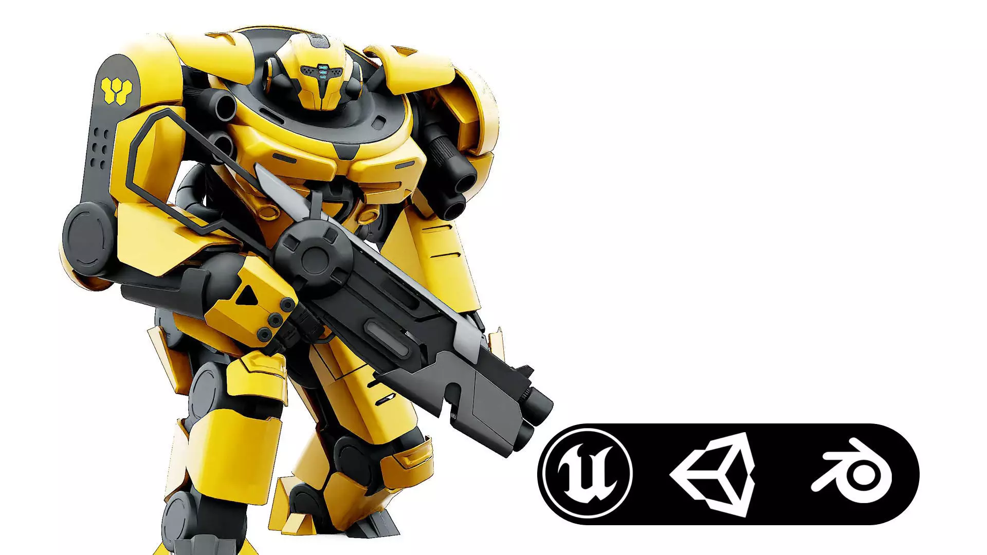 DOOM FIGHTER V-5  Rigged for Unreal Engine - Unity - MIXAMO 3D model_0